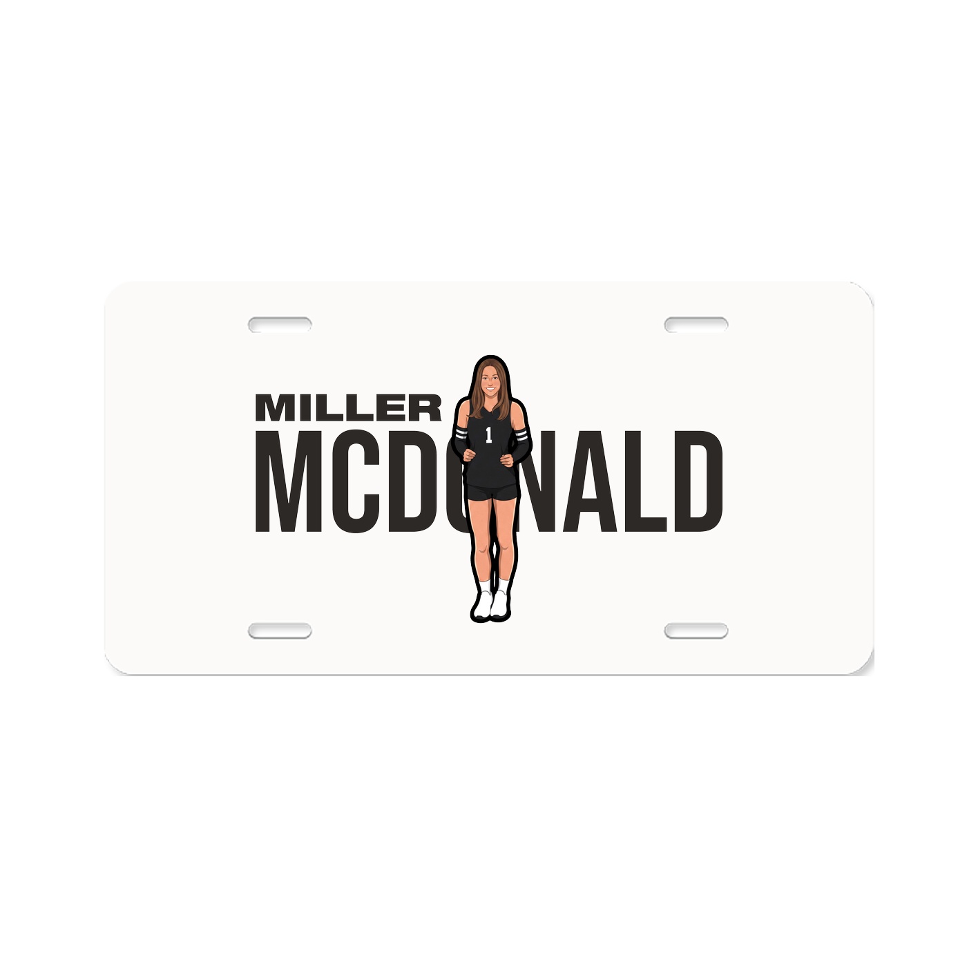 License Plate — Player Name in Classic