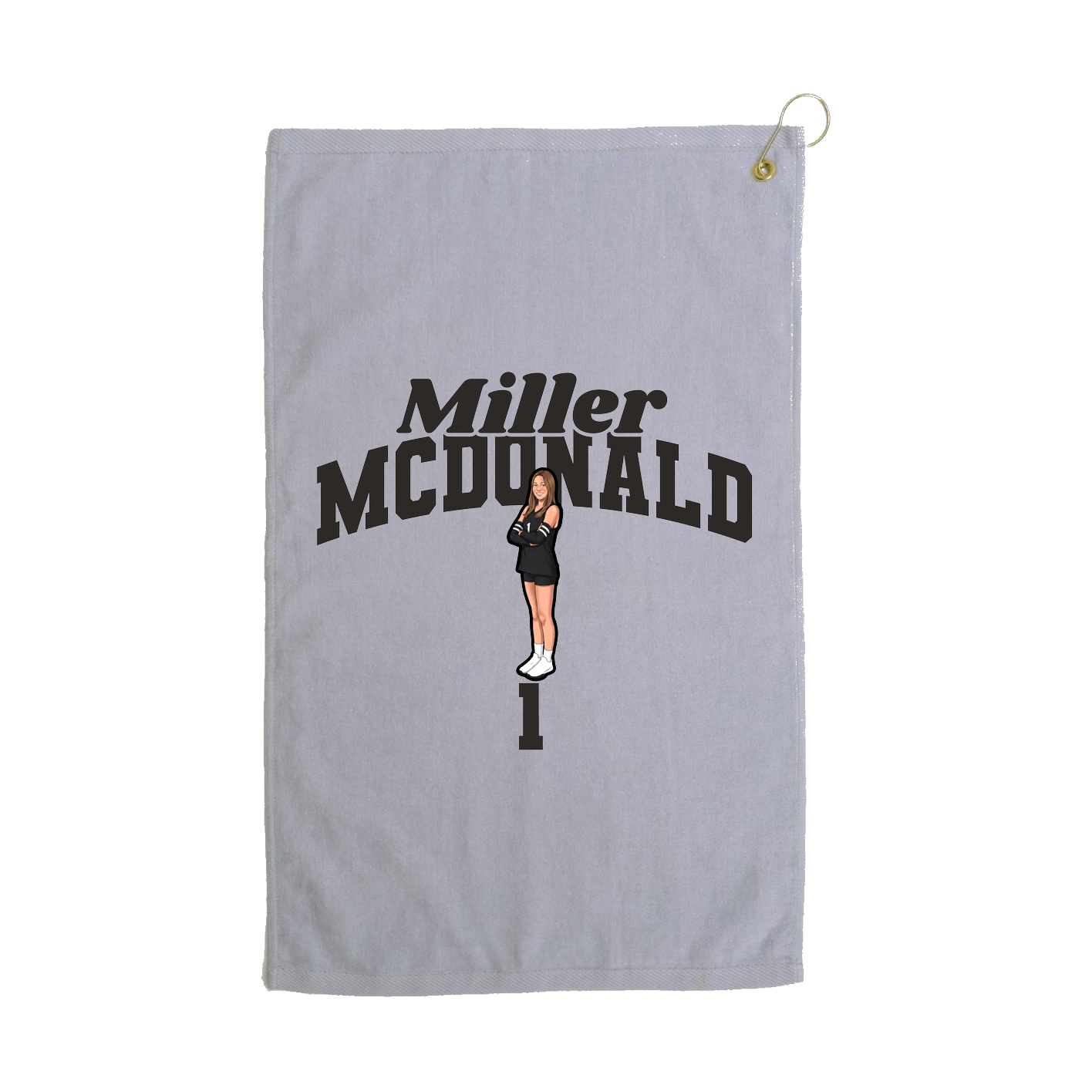 Golf Towel — Signature Arch in Grey
