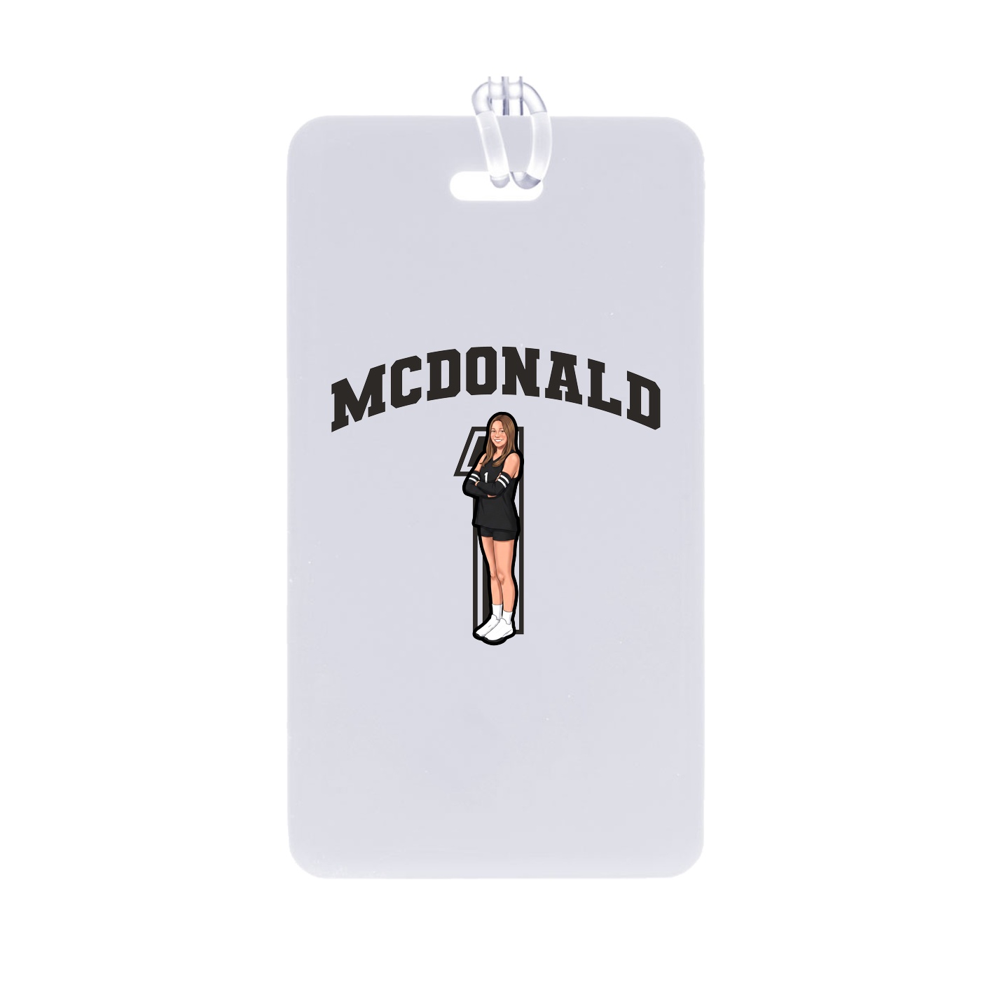 Bag Tag — Number in Classic