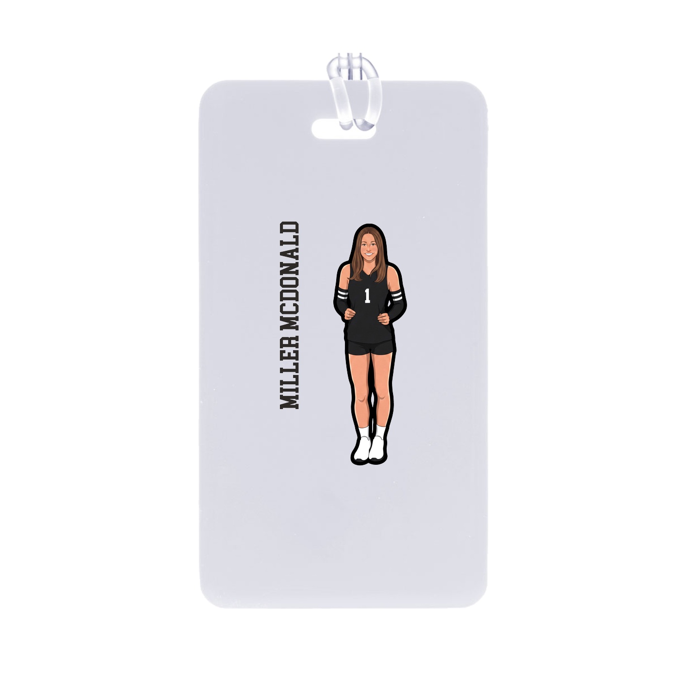 Bag Tag — Name Vertical in Classic