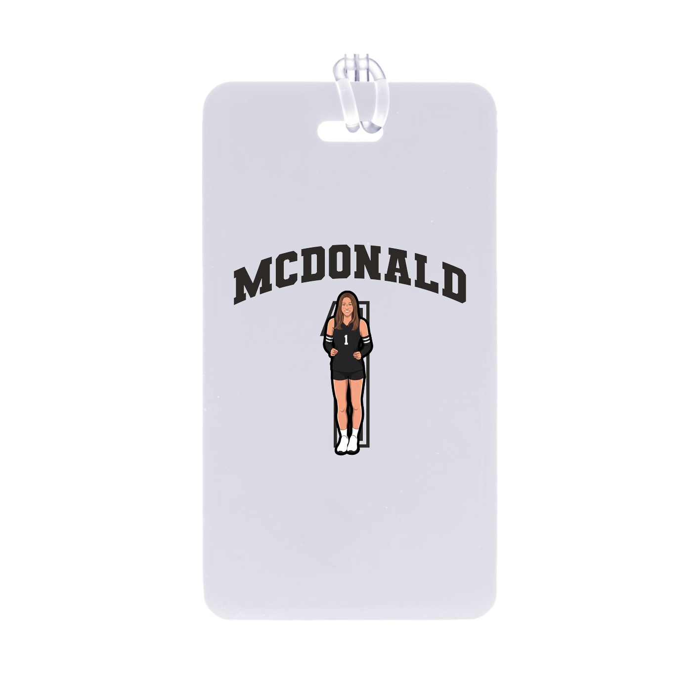 Bag Tag — Number in Classic
