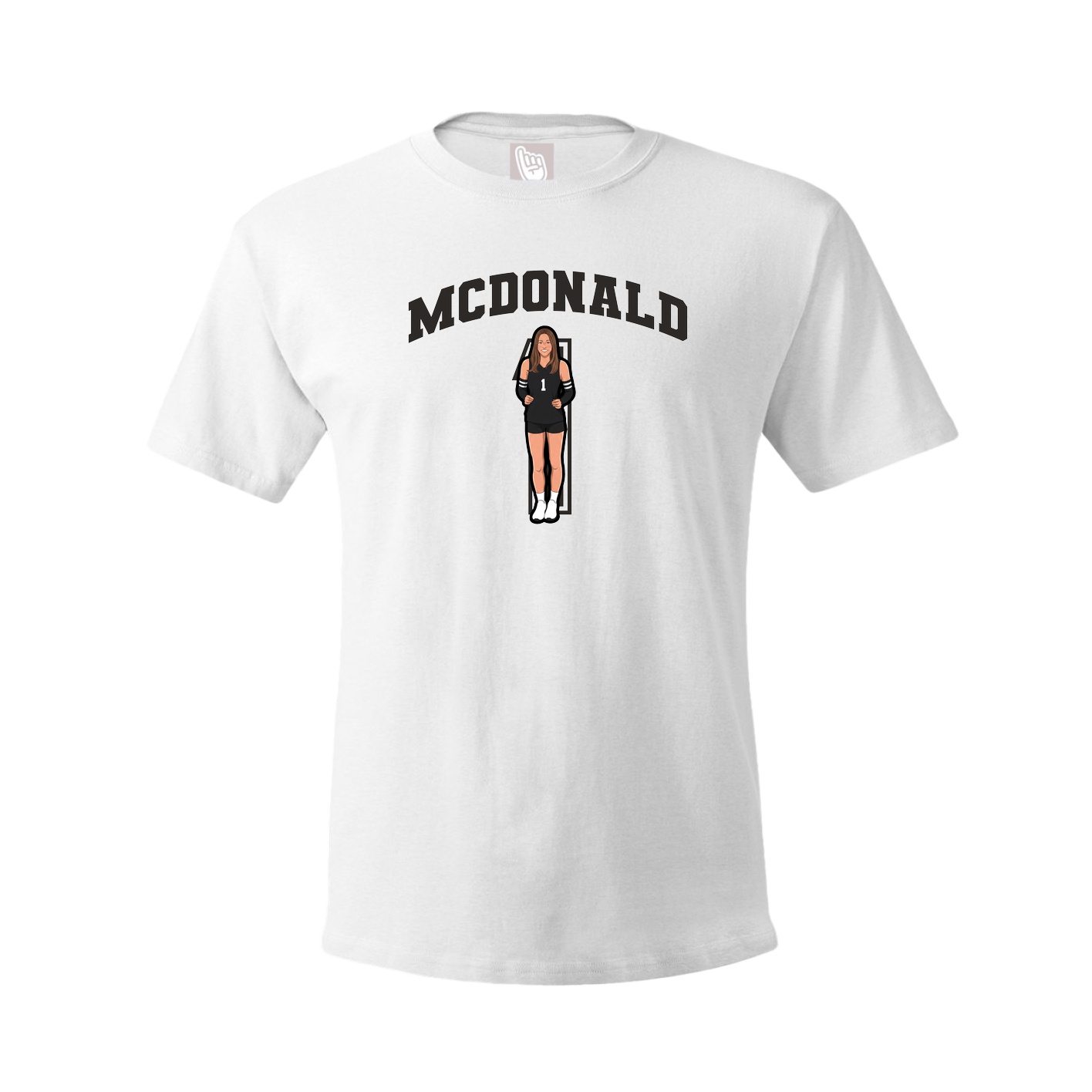 Tee — Number in White