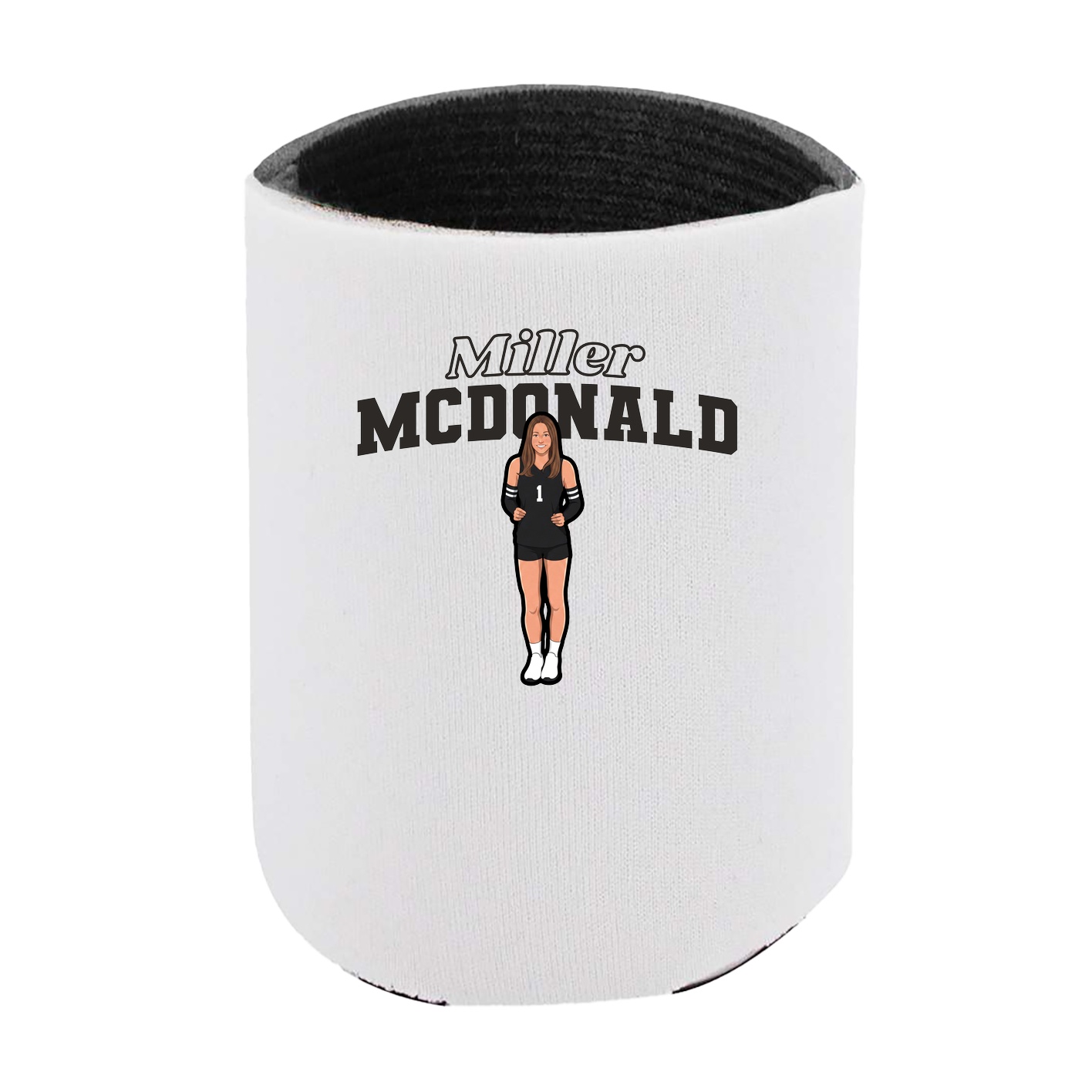 Can Holder — Name Arch in White