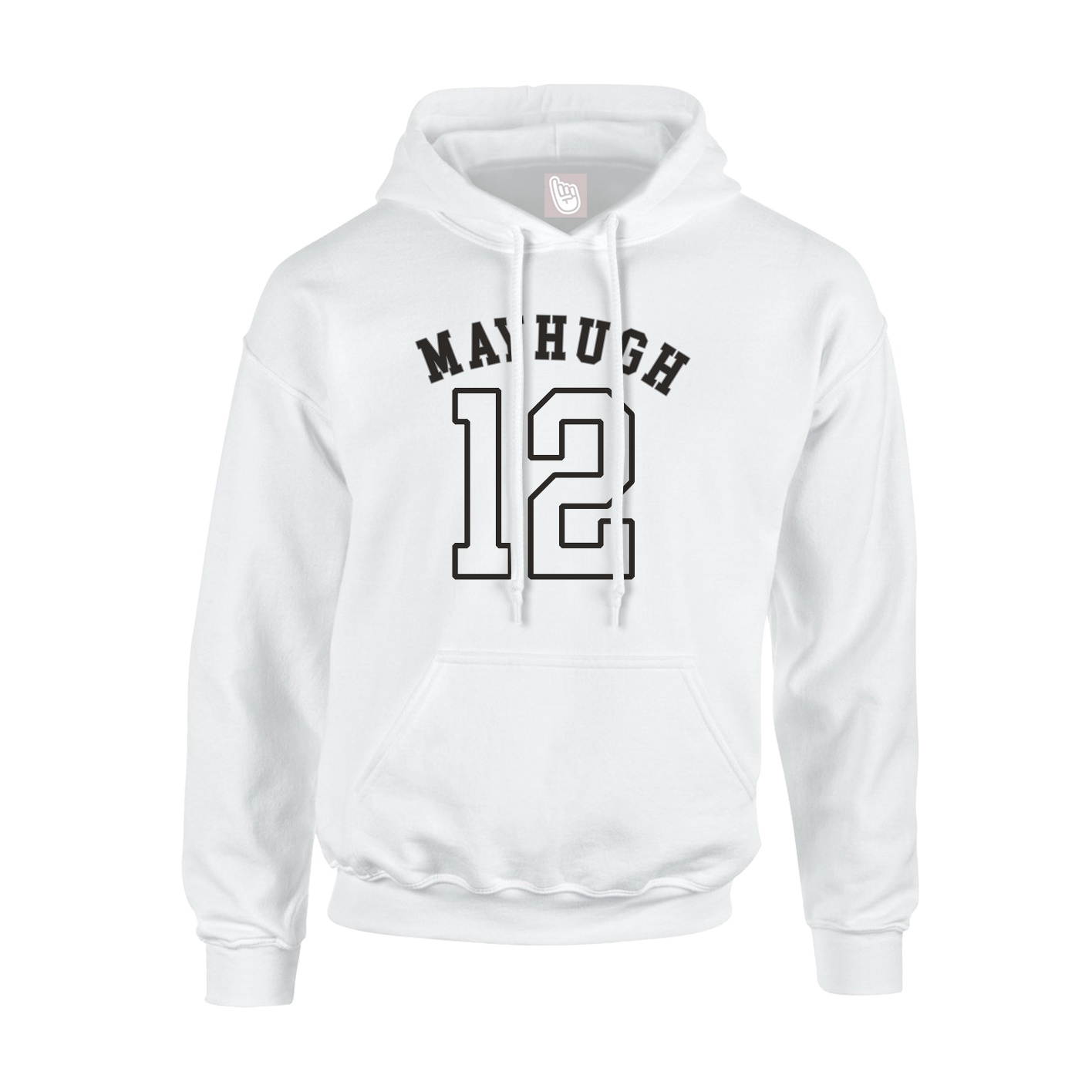 Youth Hoodie — Shirsey Arch in White
