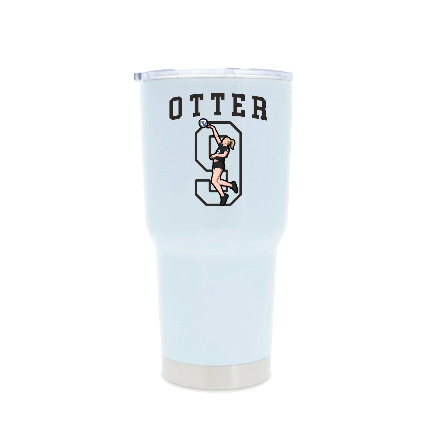 30oz Stainless Steel Tumbler — Shirsey in White