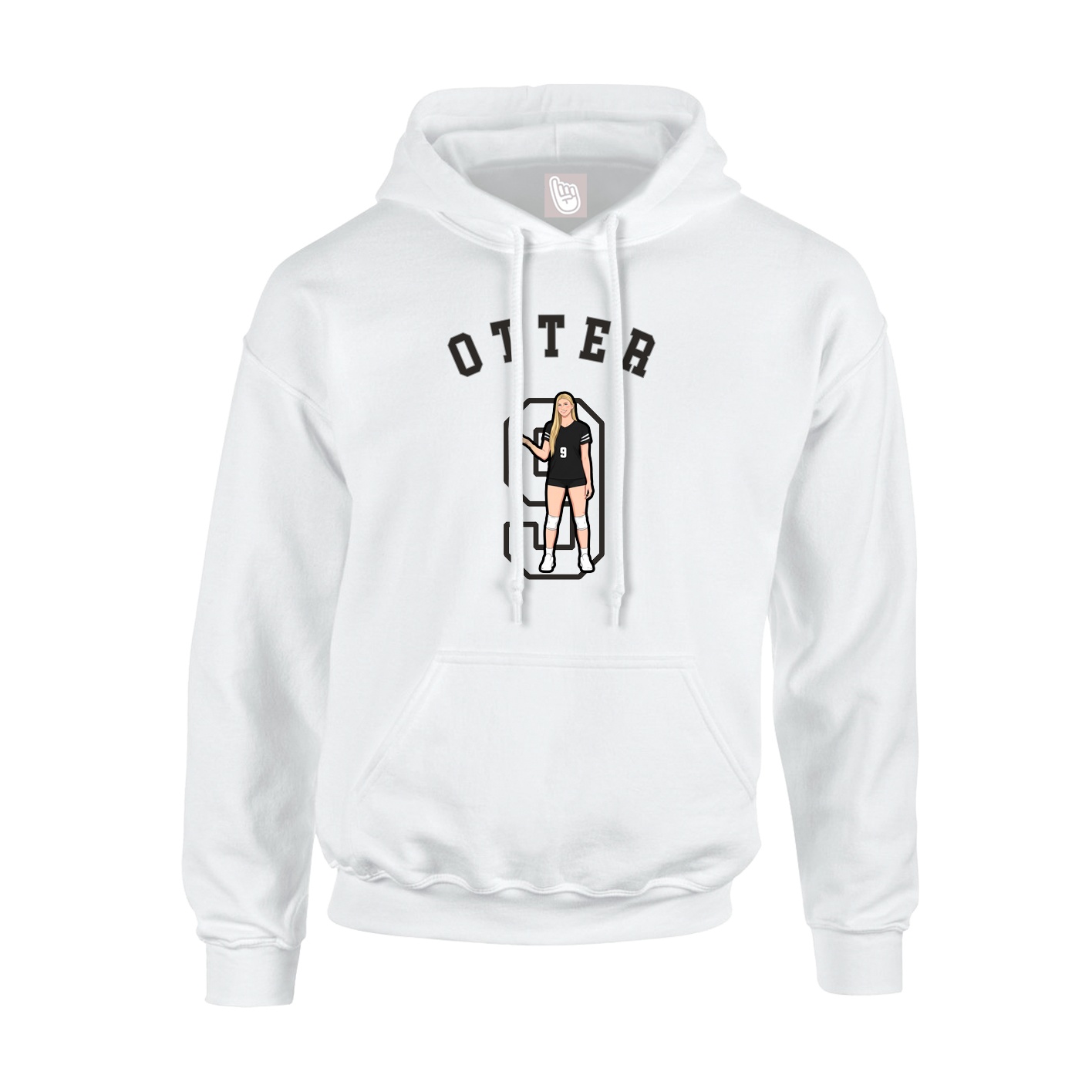 Youth Hoodie — Shirsey Arch in White