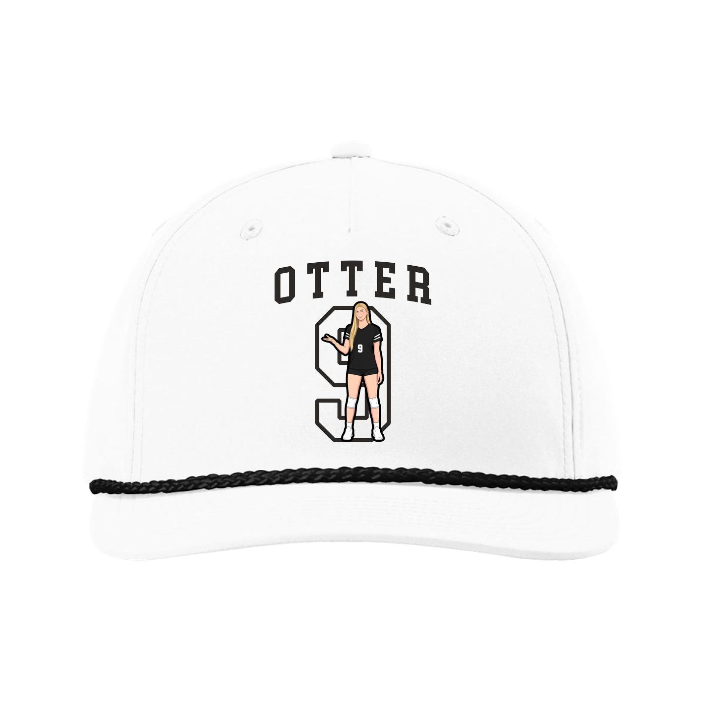 Five-Panel Classic Rope Cap — Shirsey in White