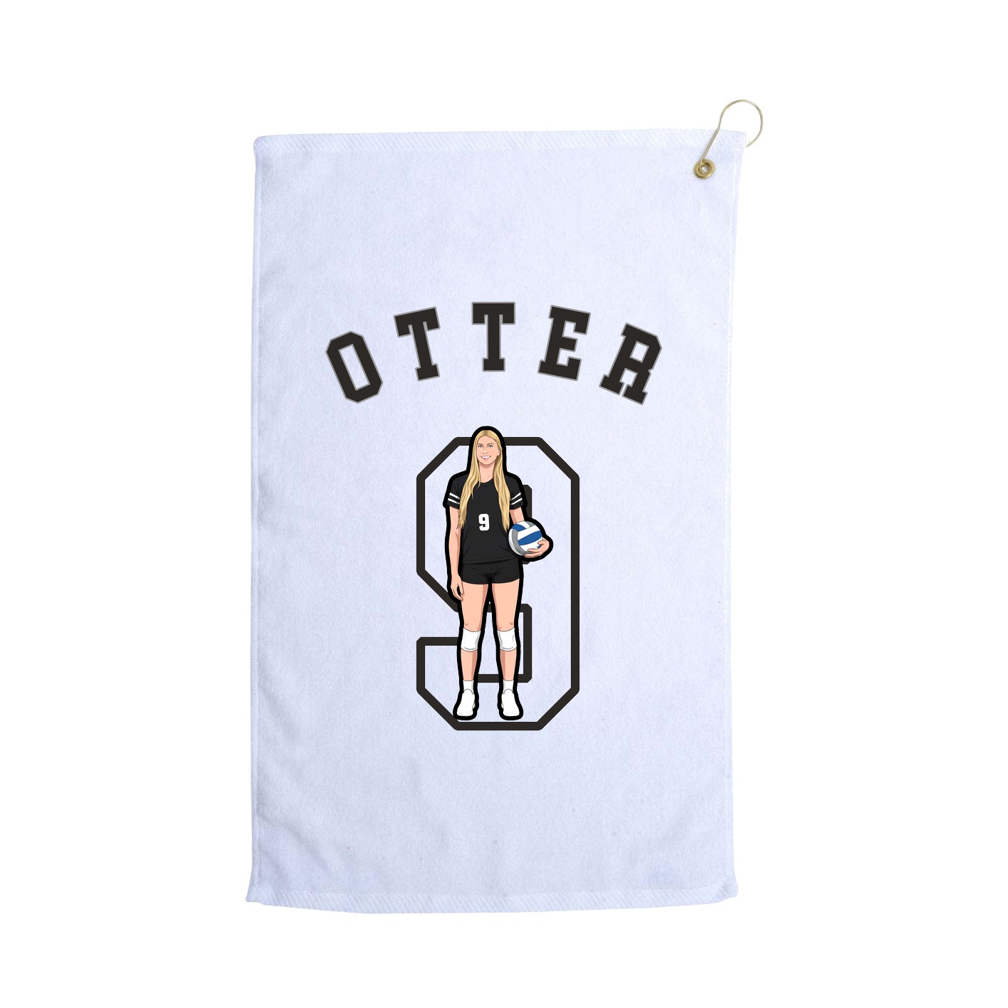 Golf Towel — Shirsey Arch in White