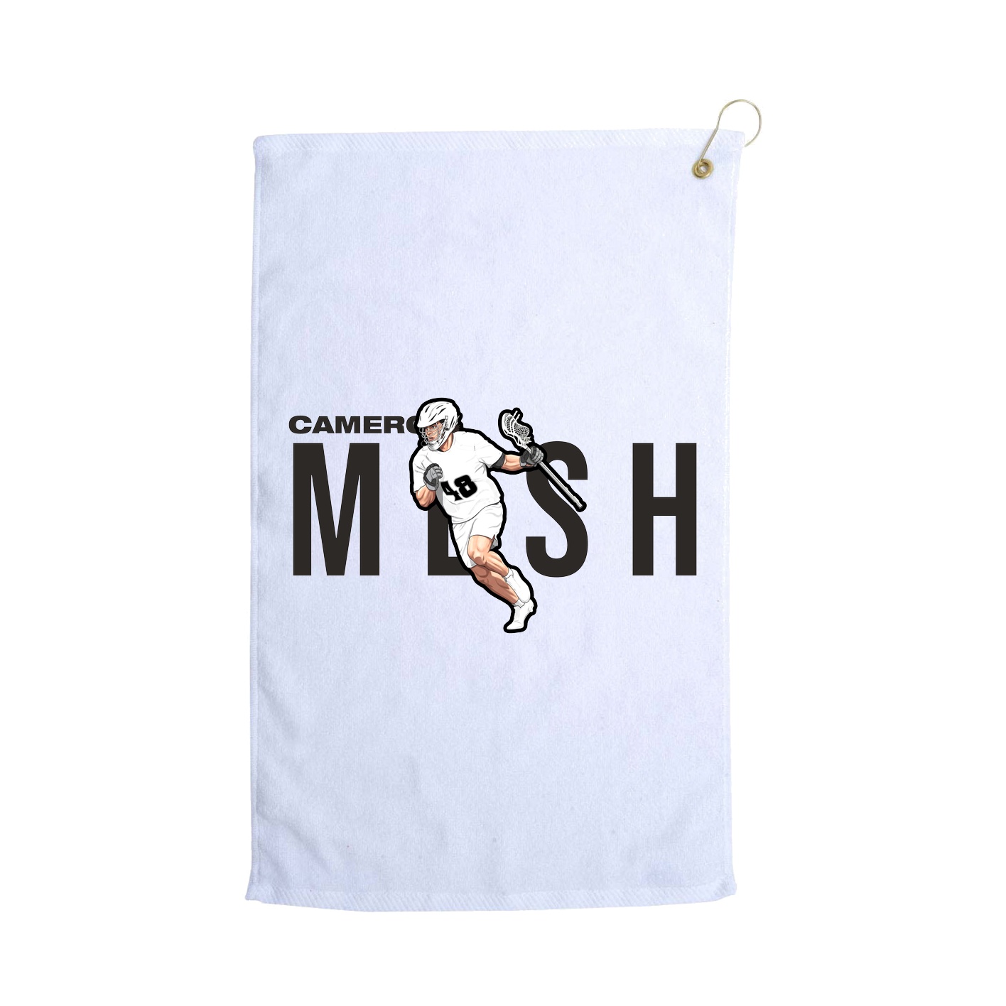 Golf Towel — Player Name in White