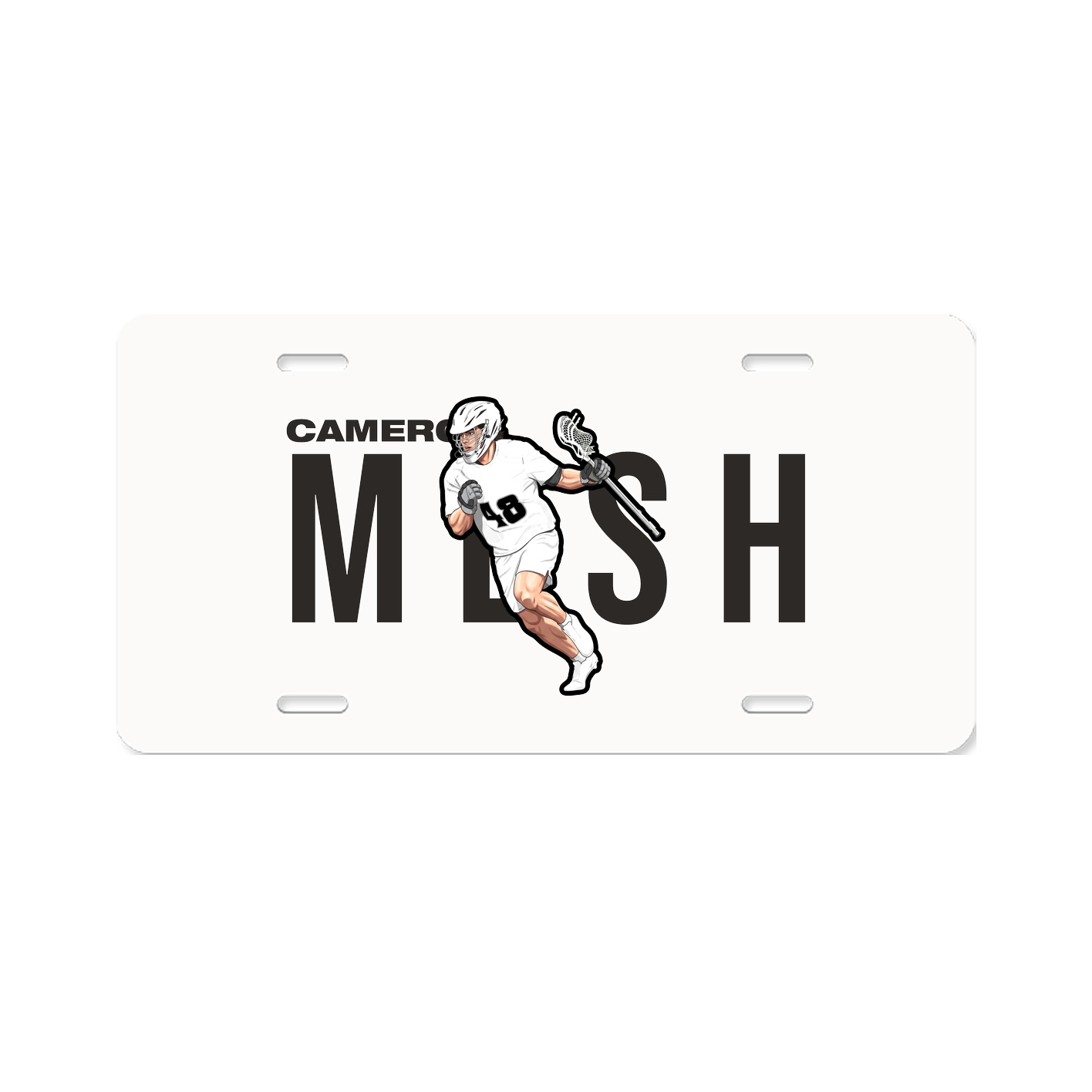 License Plate — Player Name in Classic