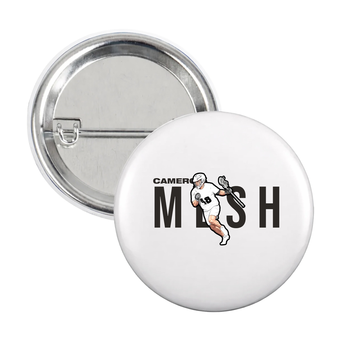Game Day Button — Player Name in White