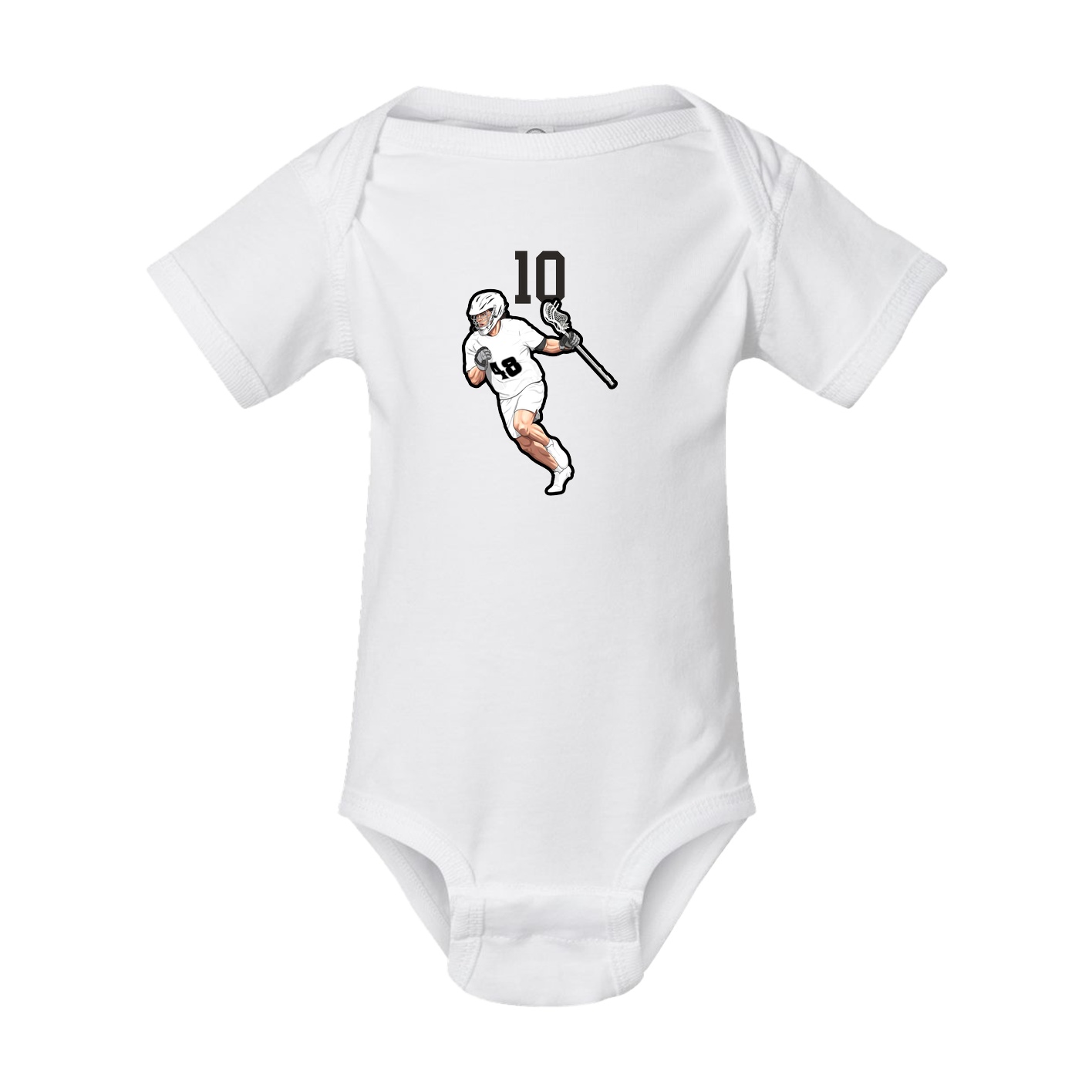 Baby Onesie — Number Top in White