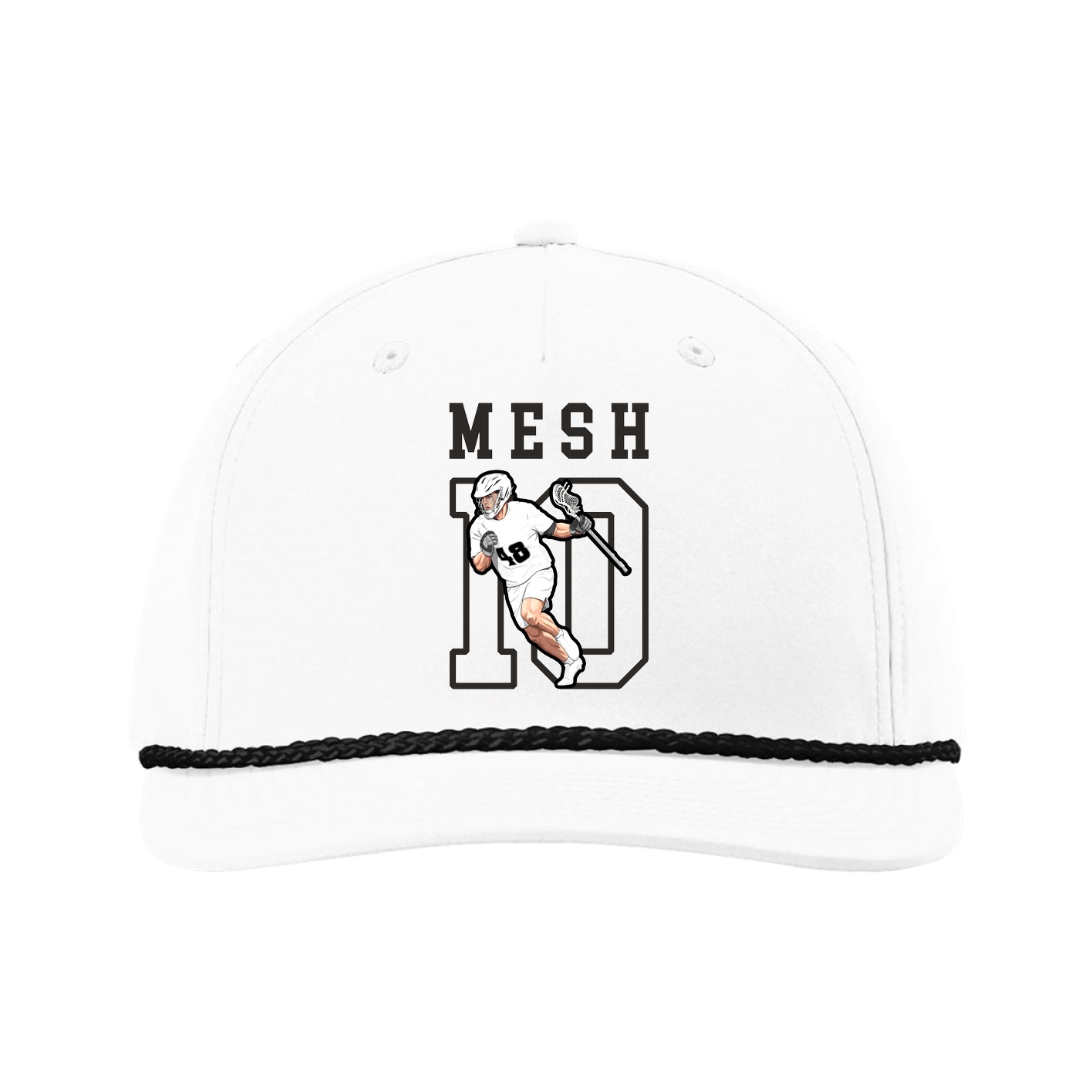 Five-Panel Classic Rope Cap — Shirsey in White