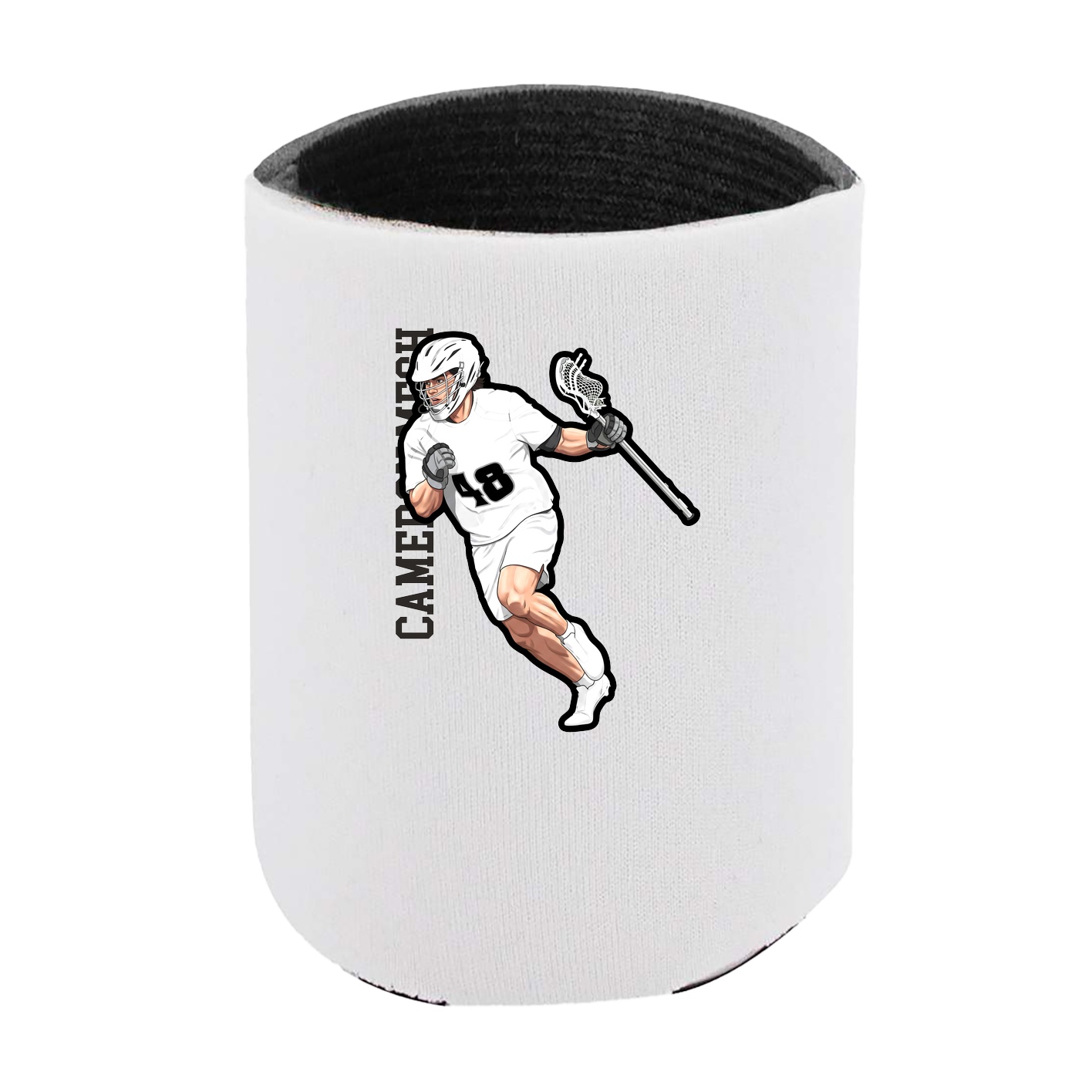 Can Holder — Name Vertical in White
