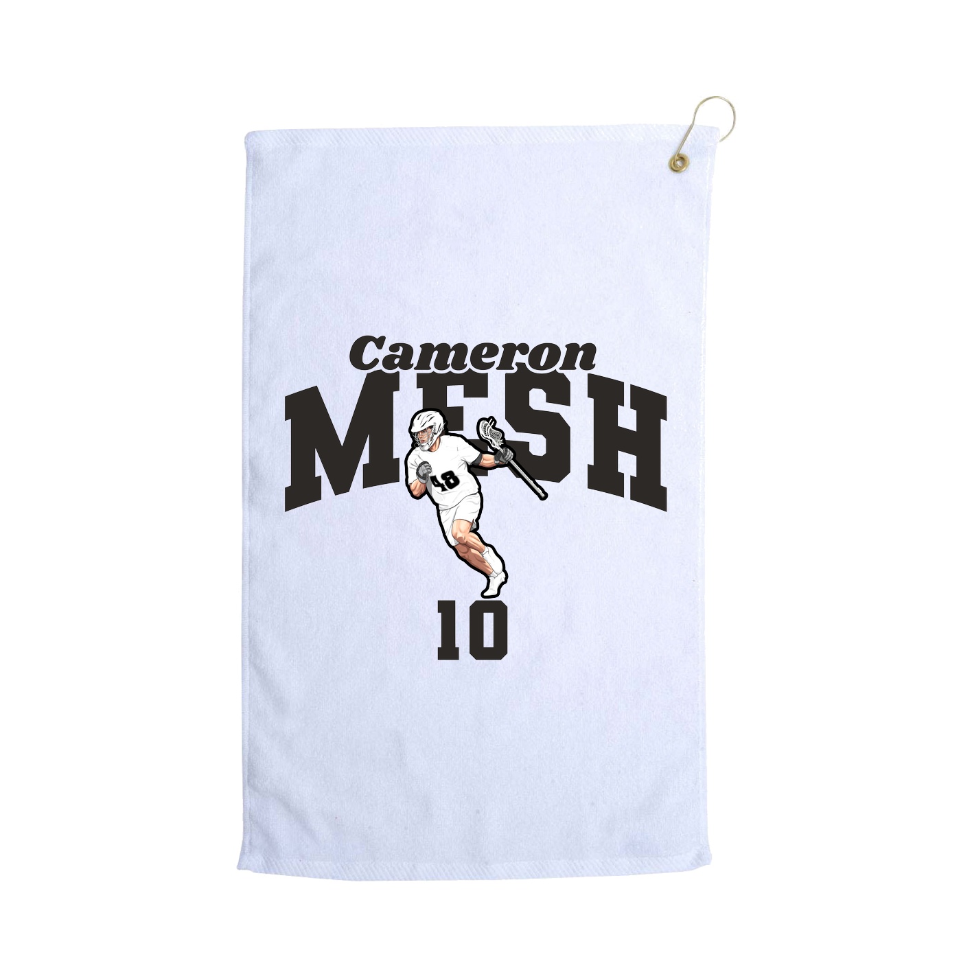 Golf Towel — Signature Arch in White