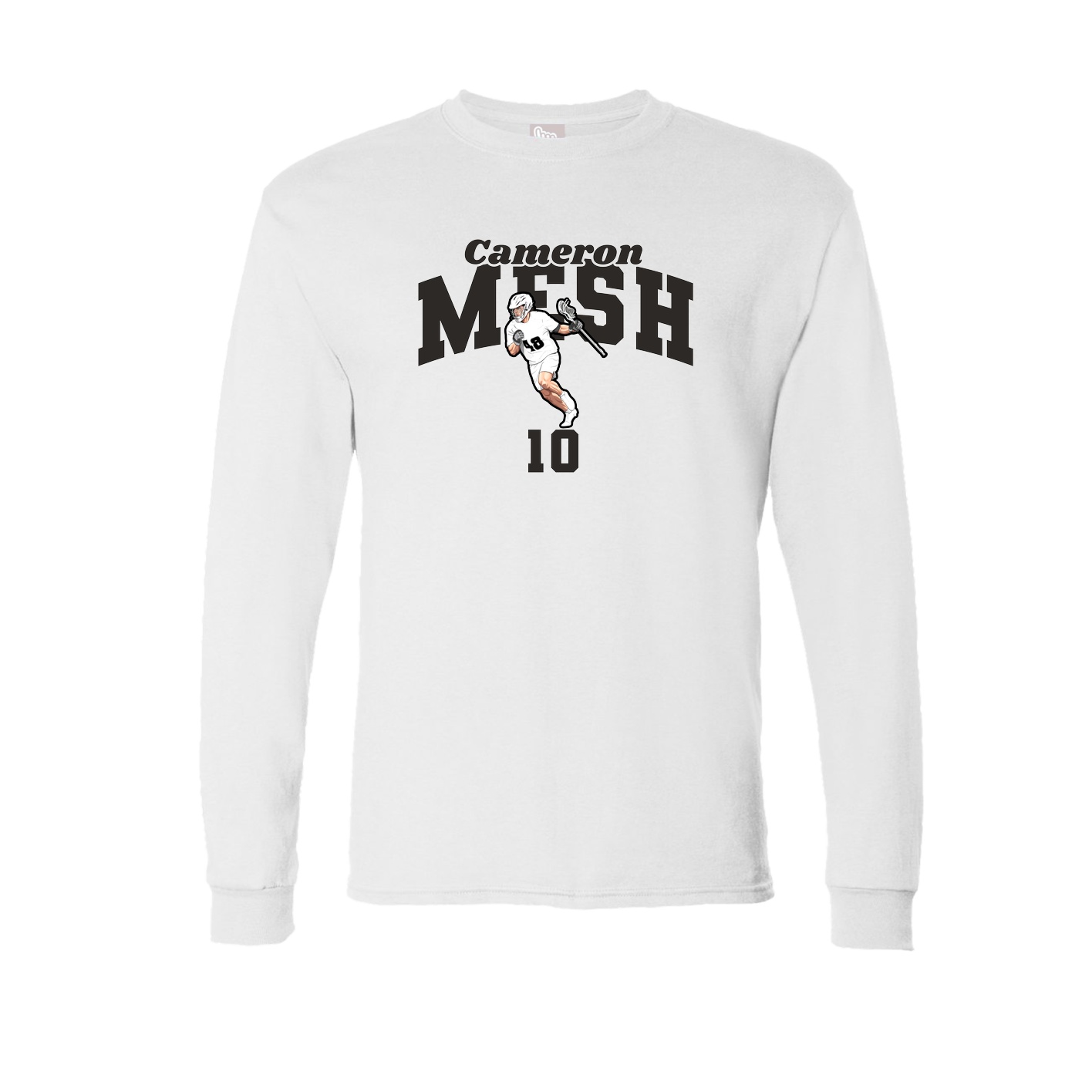 Long Sleeve Tee — Signature Arch in White