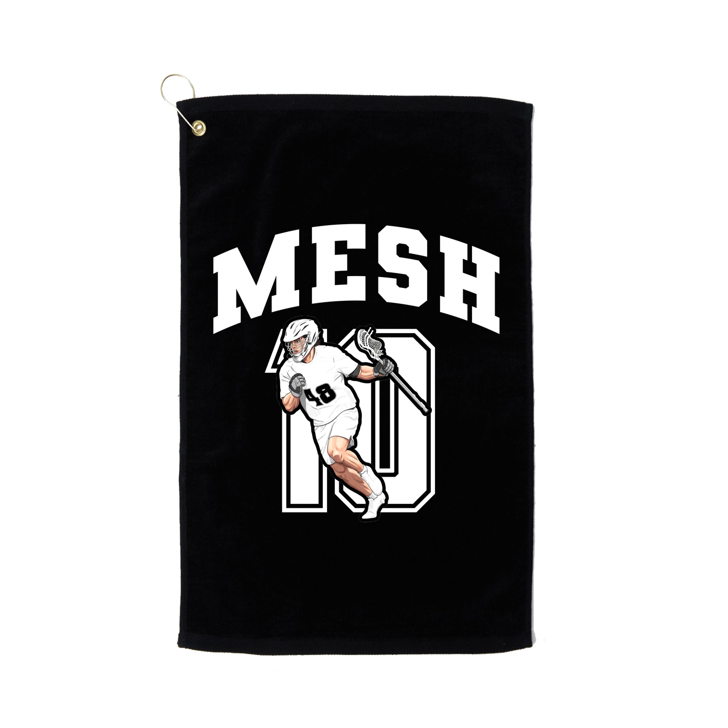 Golf Towel — Number in Black
