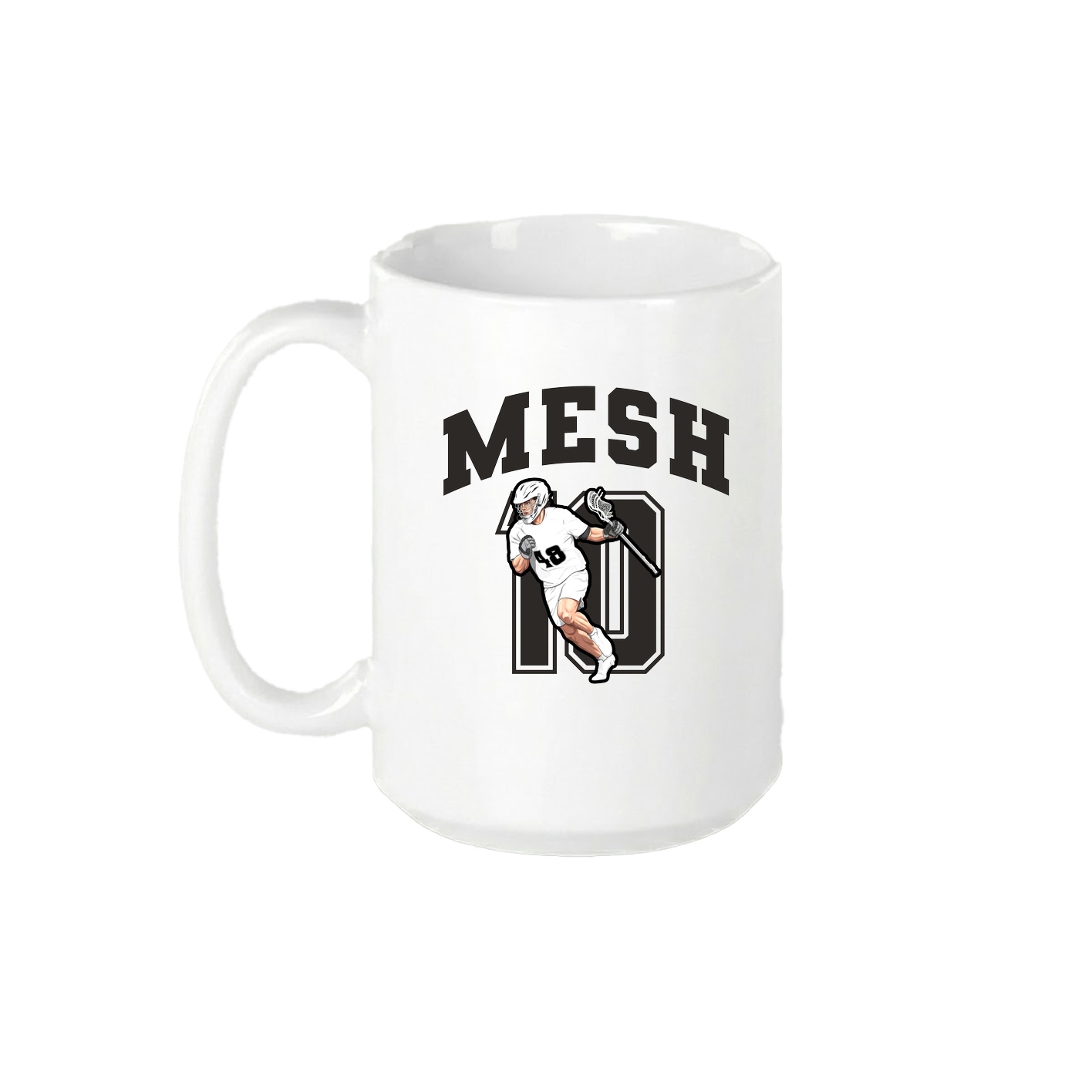 15oz Coffee Mug — Number in White