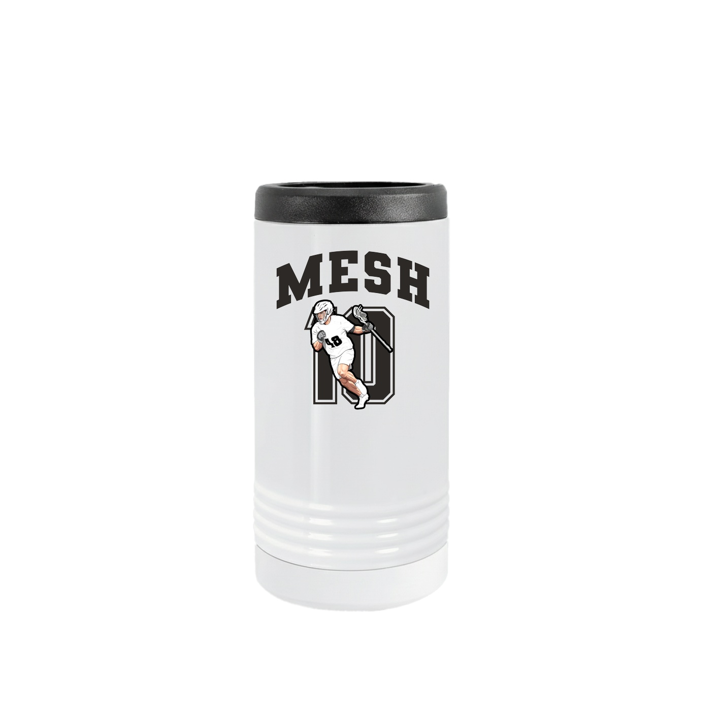 Slim Beverage Holder — Number in White