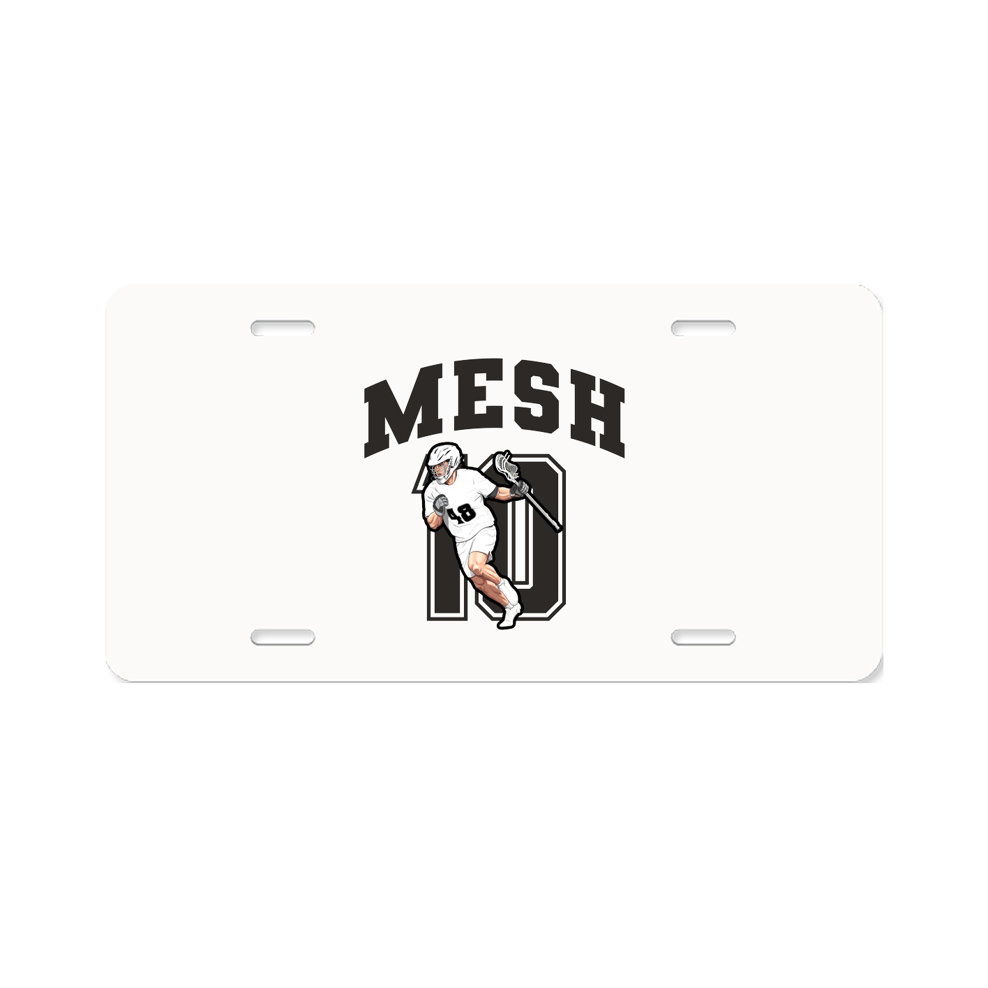 License Plate — Number in Classic