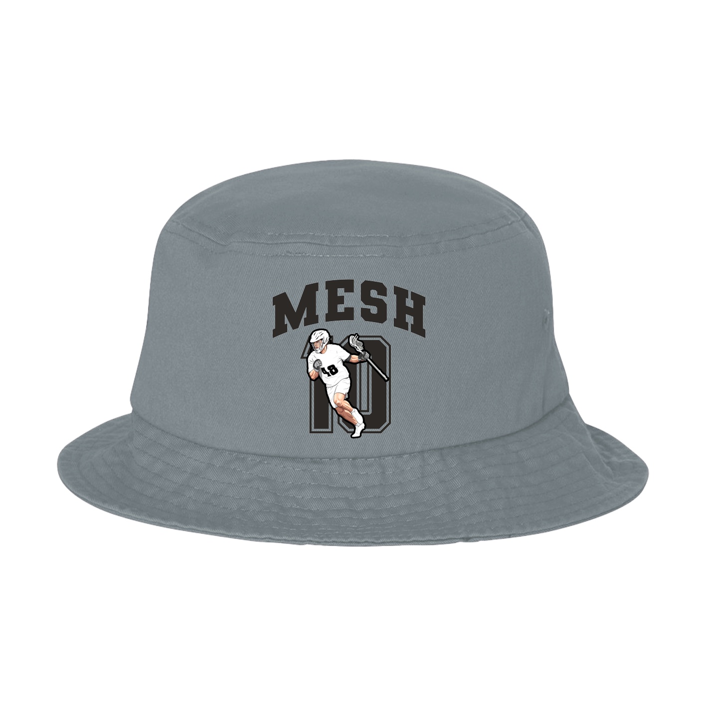Bucket Cap — Number in Grey