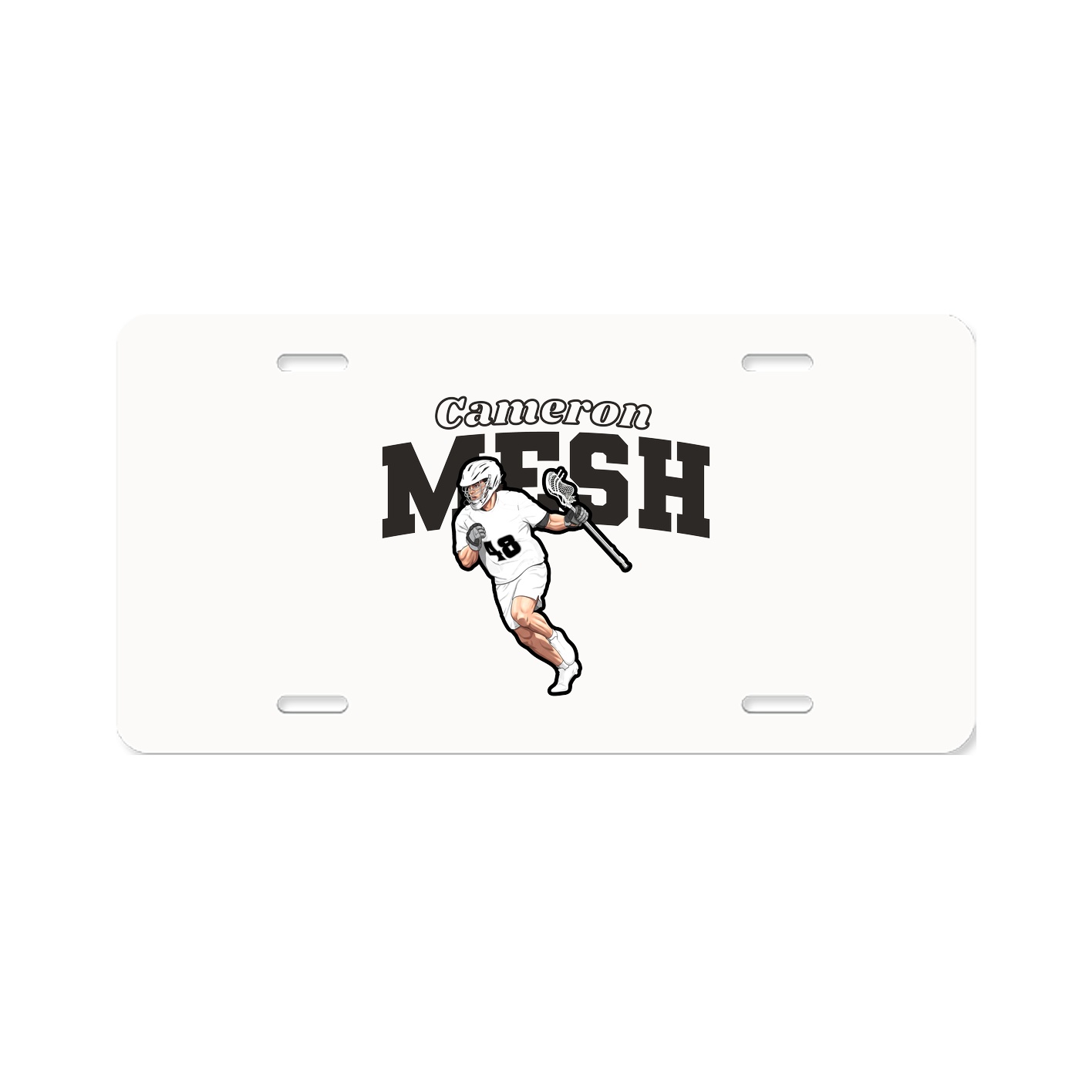 License Plate — Name Arch in Classic