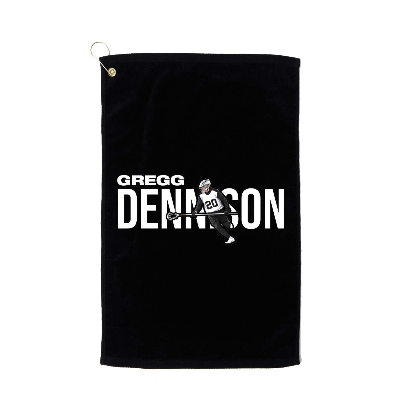 Golf Towel — Player Name in Black