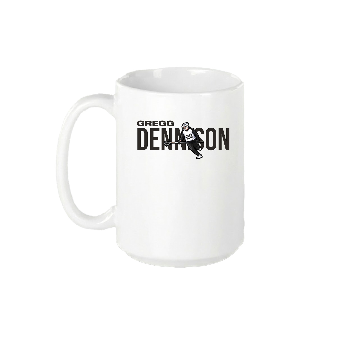 15oz Coffee Mug — Player Name in White