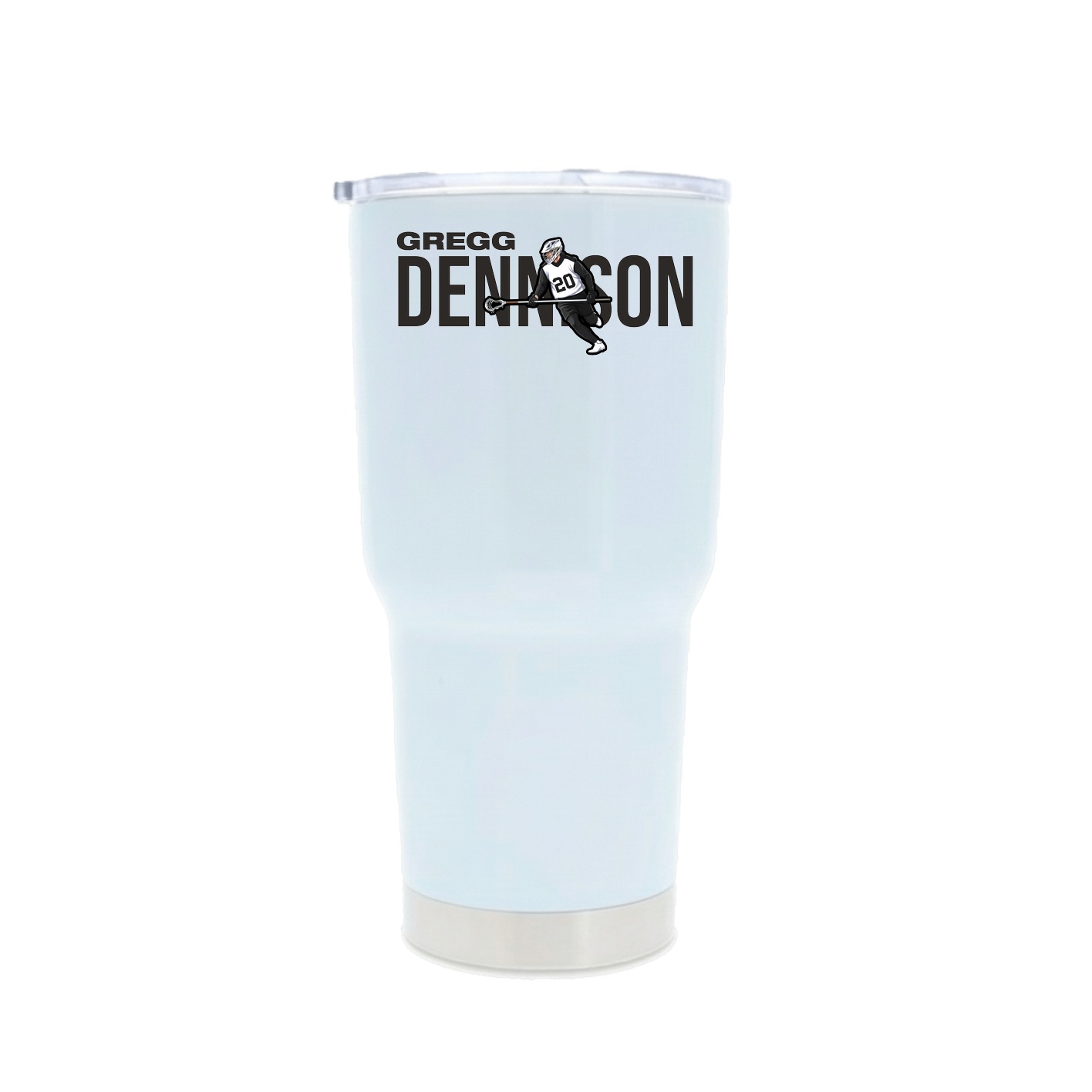 30oz Stainless Steel Tumbler — Player Name in White