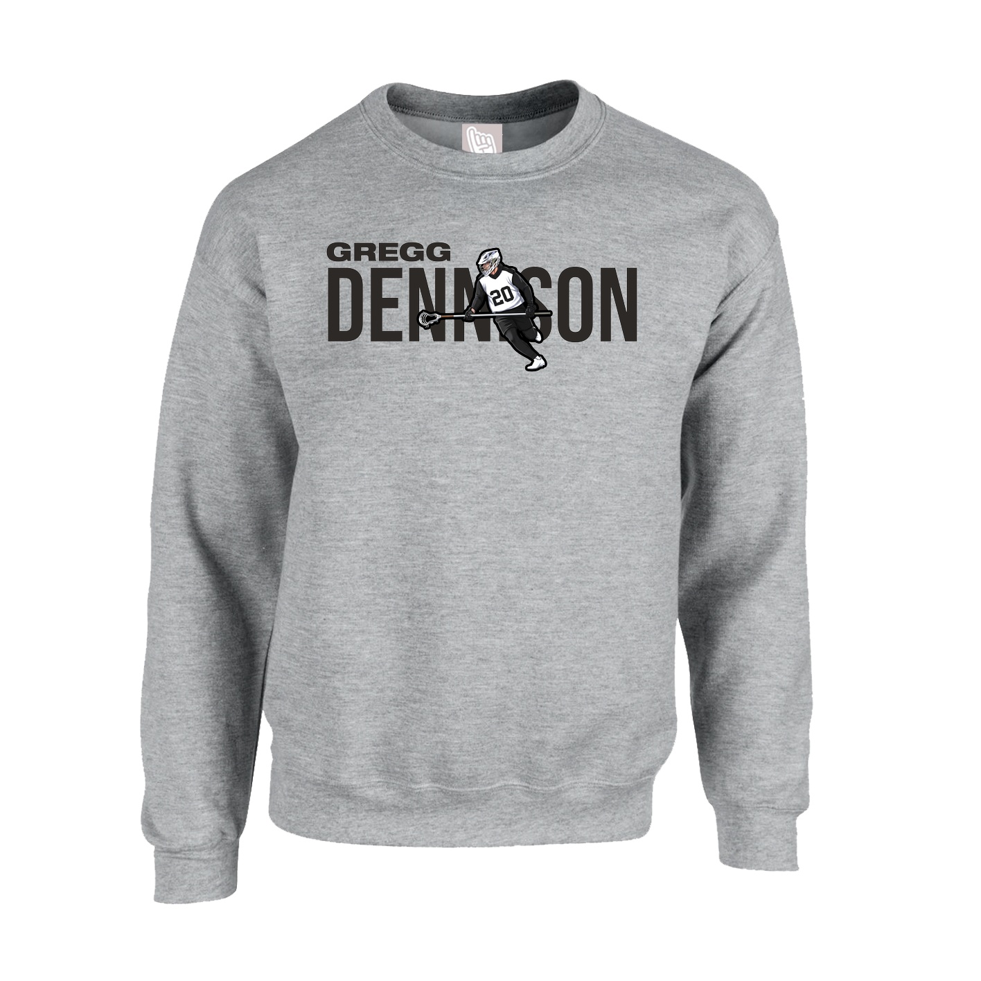 Fleece Crew — Player Name in Grey