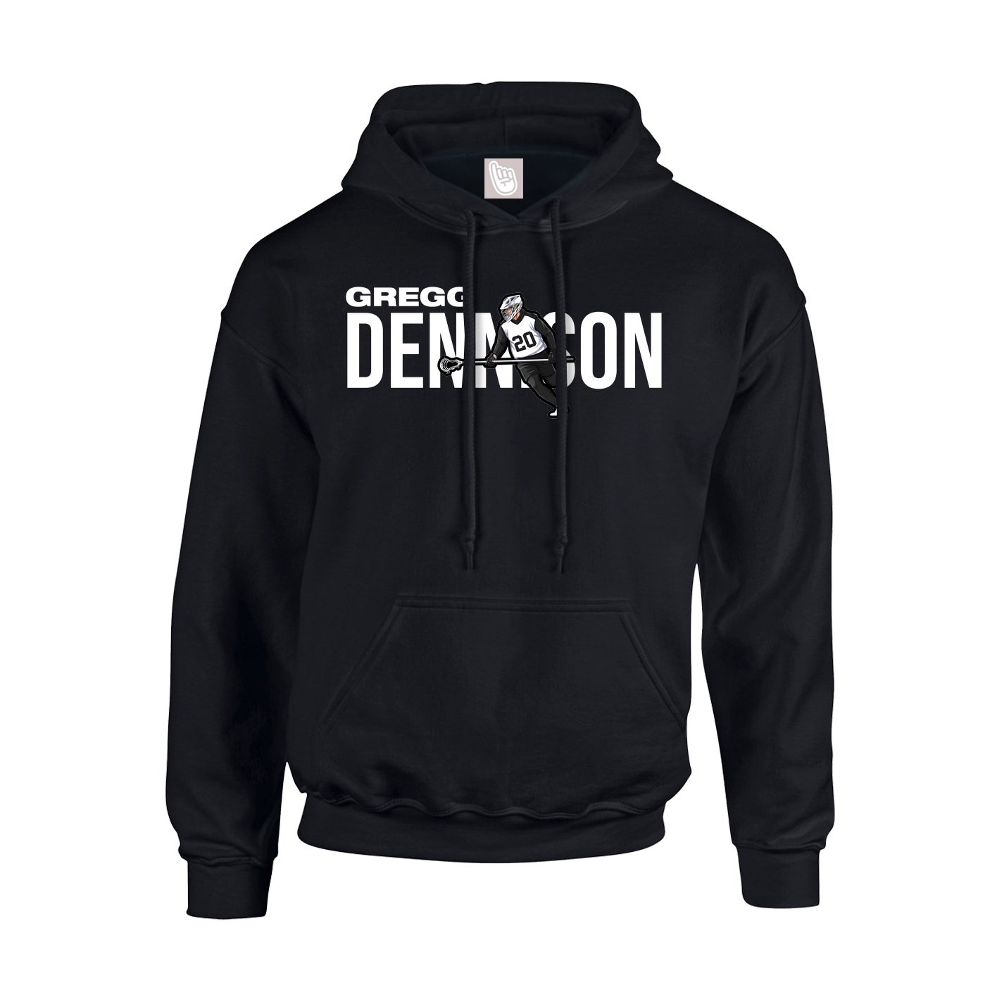 Youth Hoodie — Player Name in Black