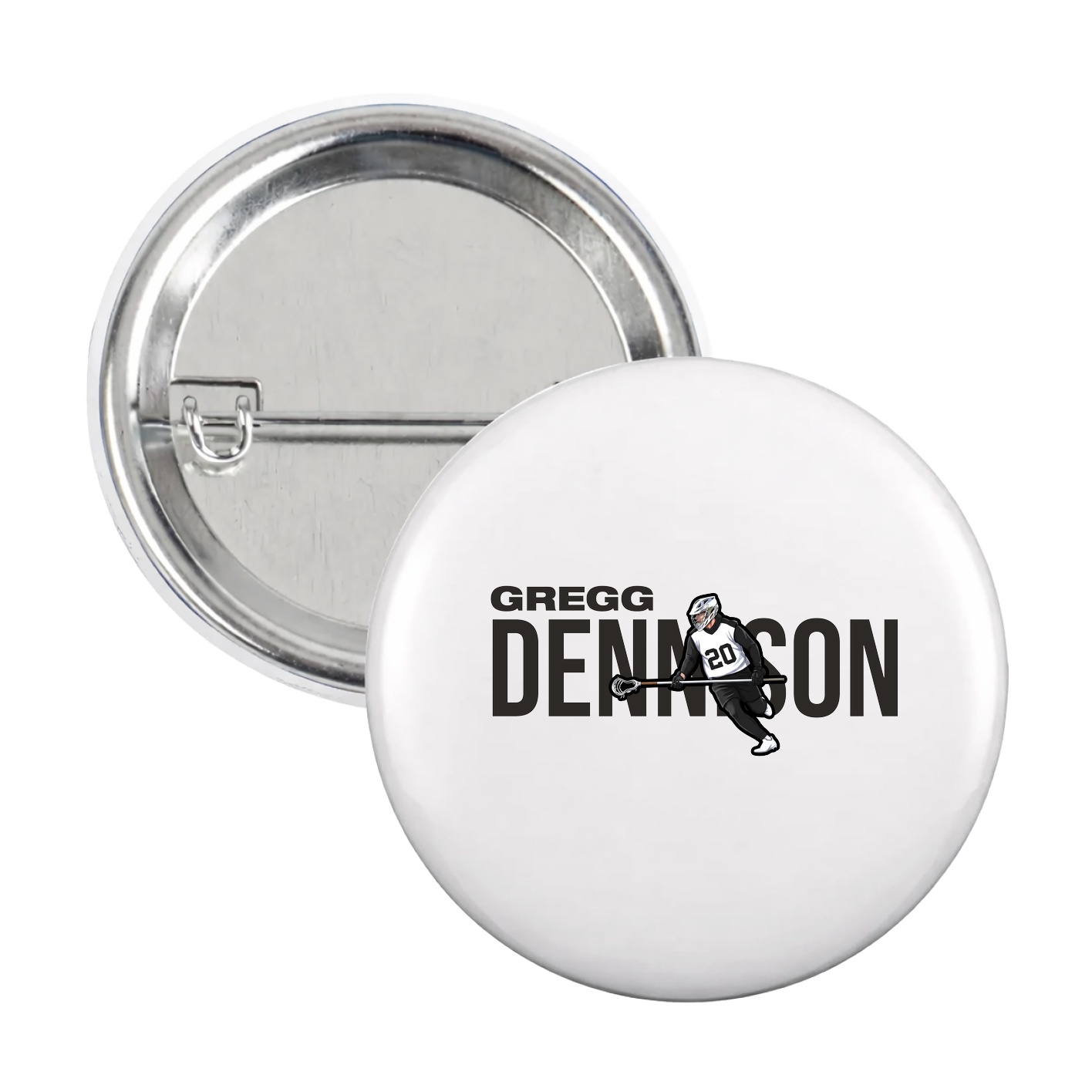 Game Day Button — Player Name in White