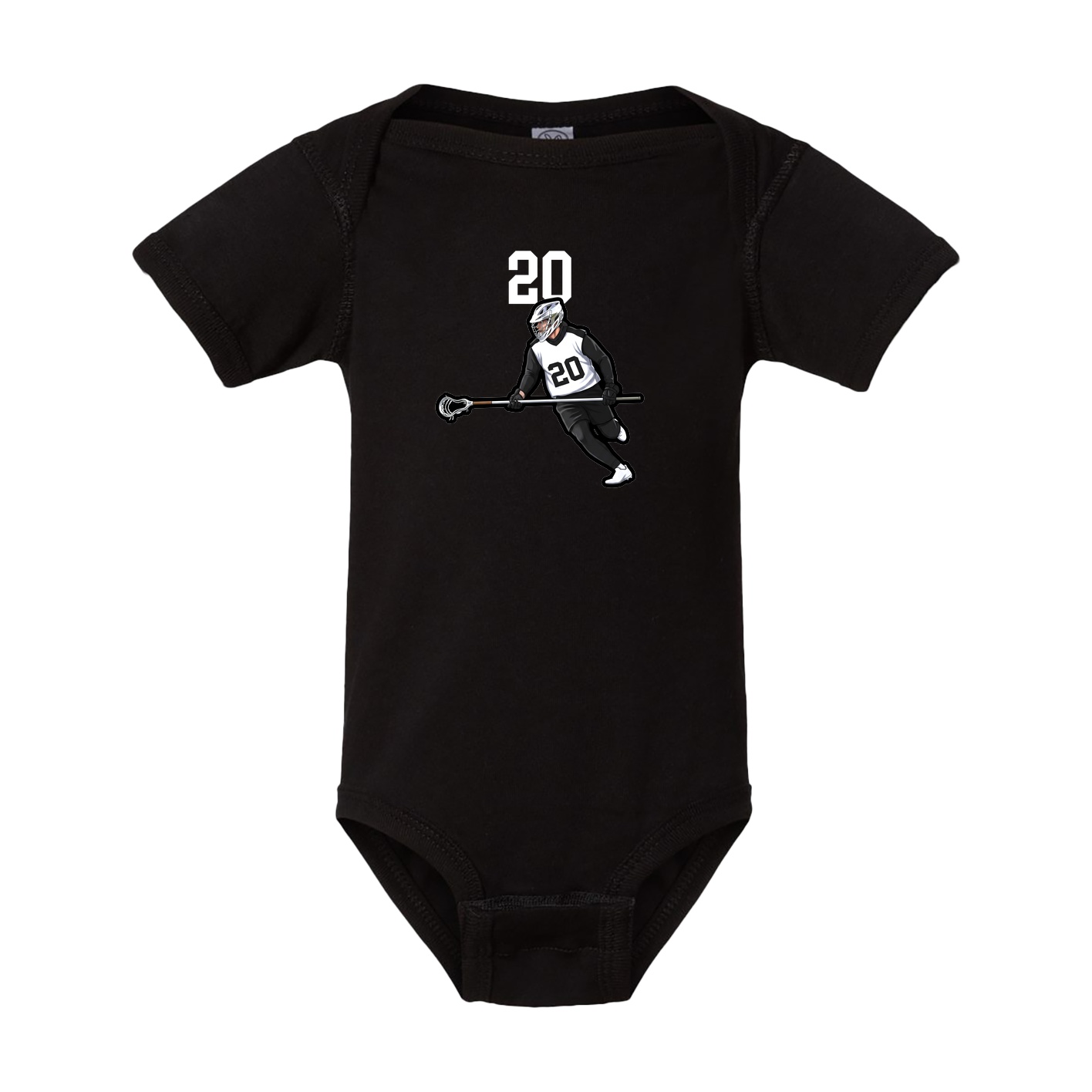 Baby Onesie — Number Top in Black
