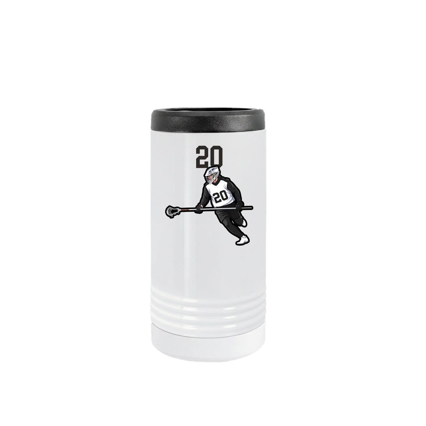 Slim Beverage Holder — Number Top in White
