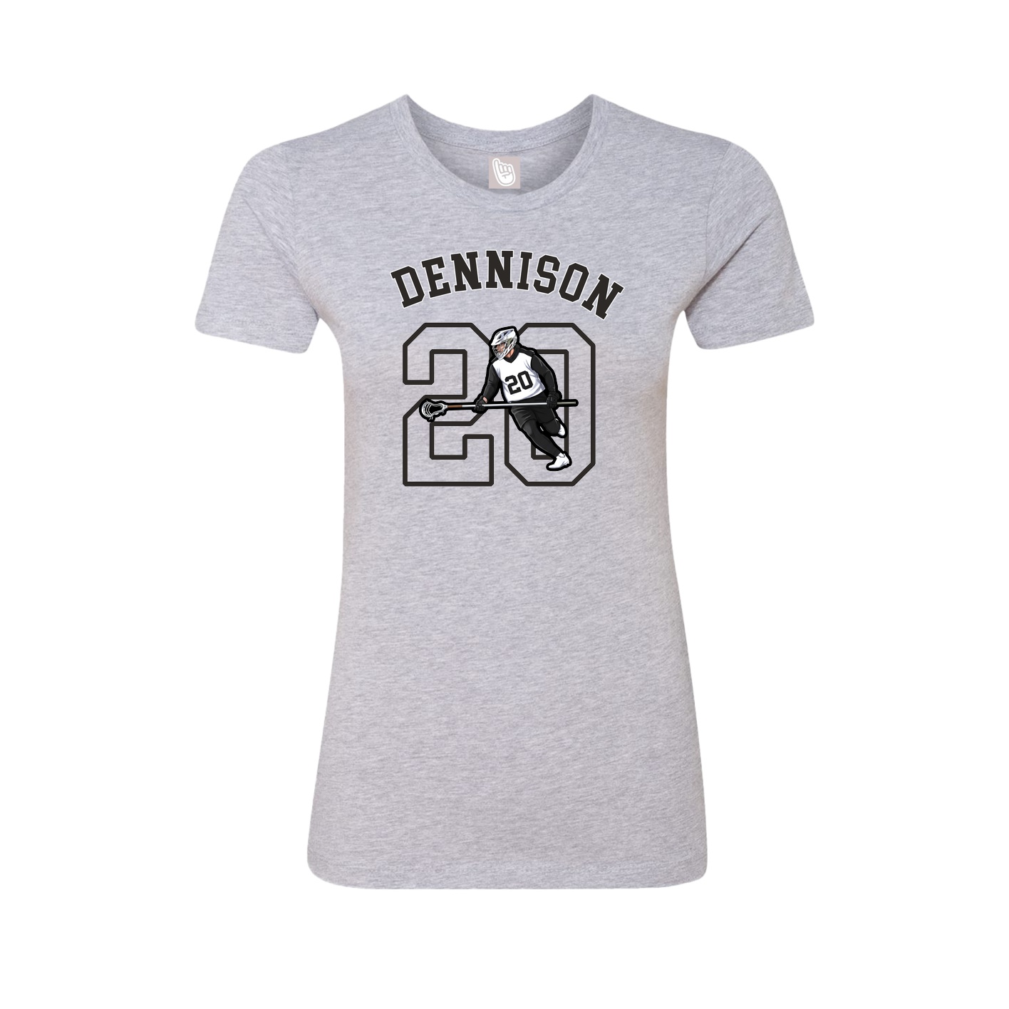 Fitted Women's Tee — Shirsey Arch in Grey