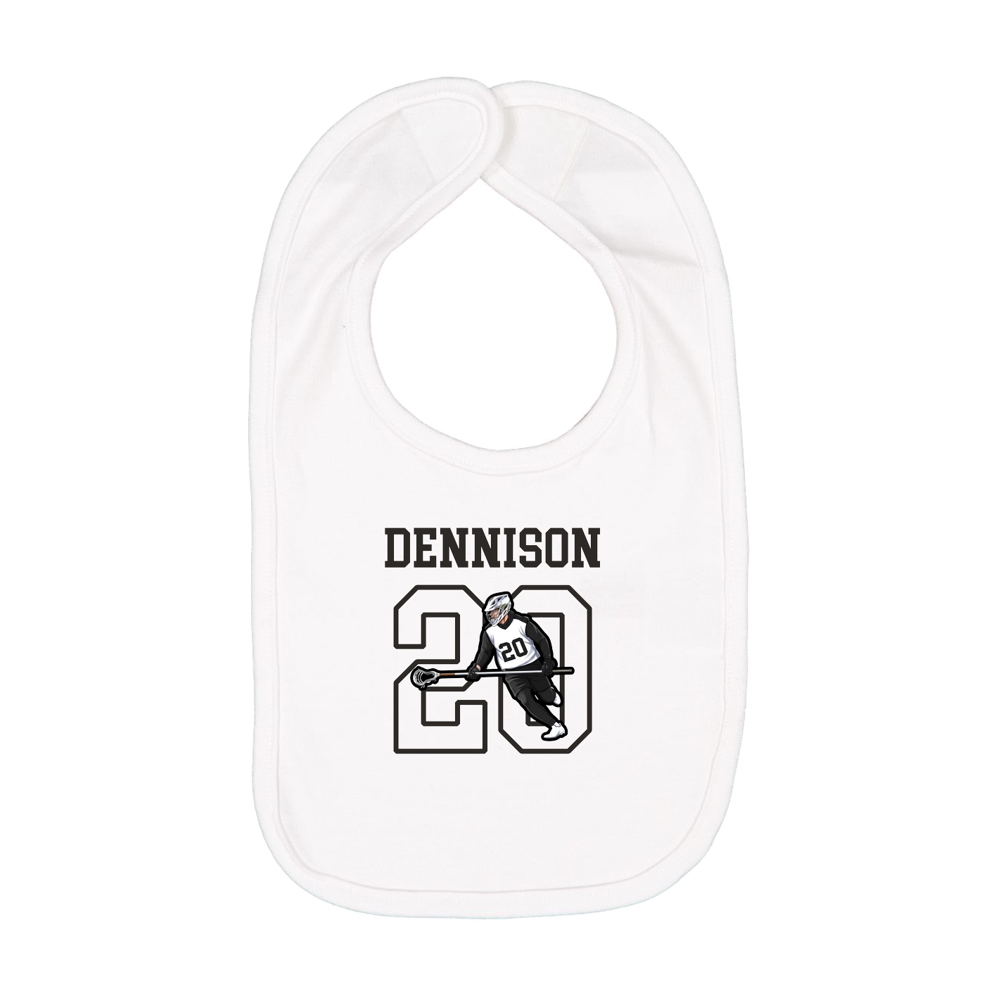 Infant Bib — Shirsey in White
