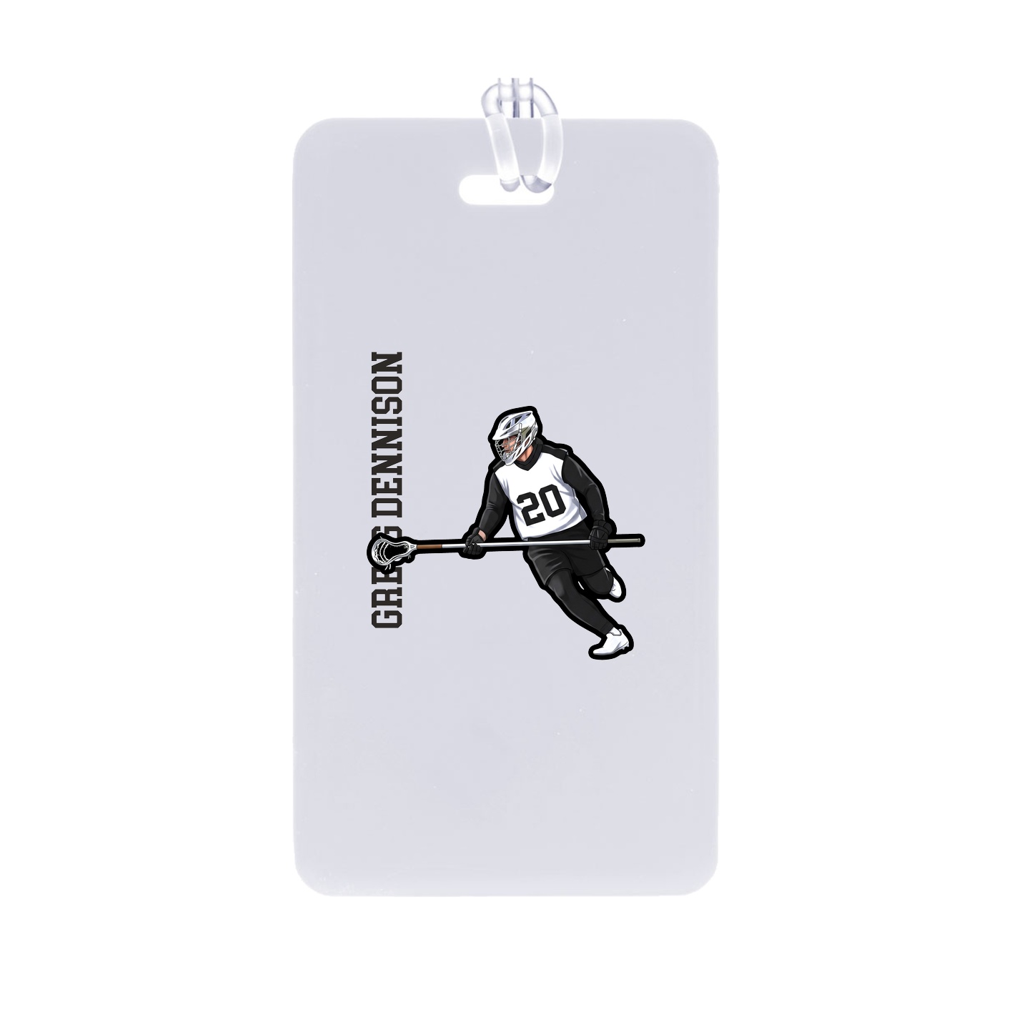 Bag Tag — Name Vertical in Classic