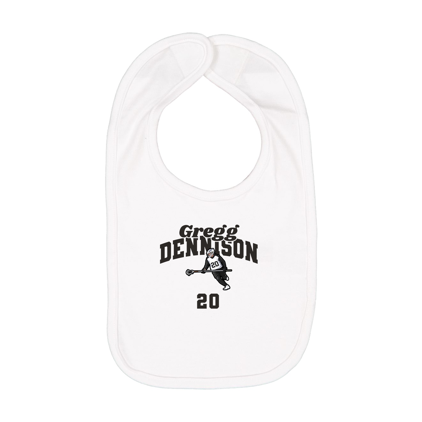 Infant Bib — Signature Arch in White