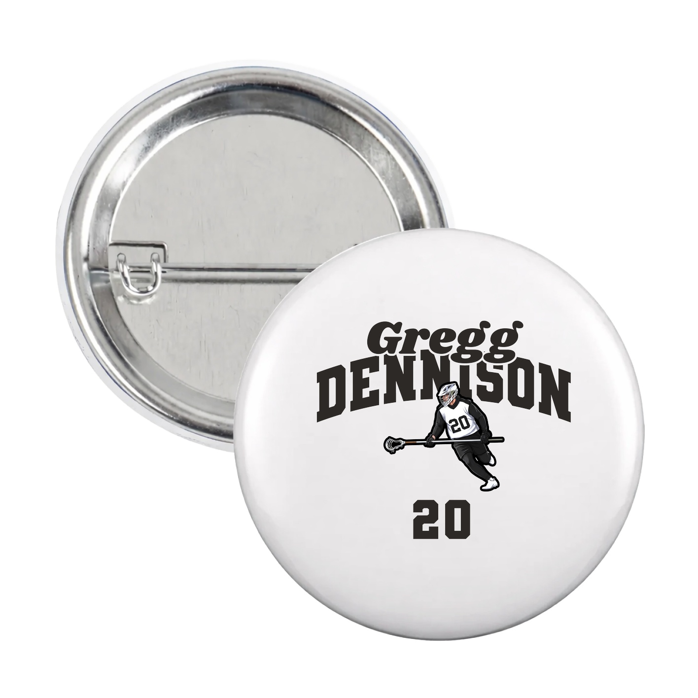 Game Day Button — Signature Arch in White