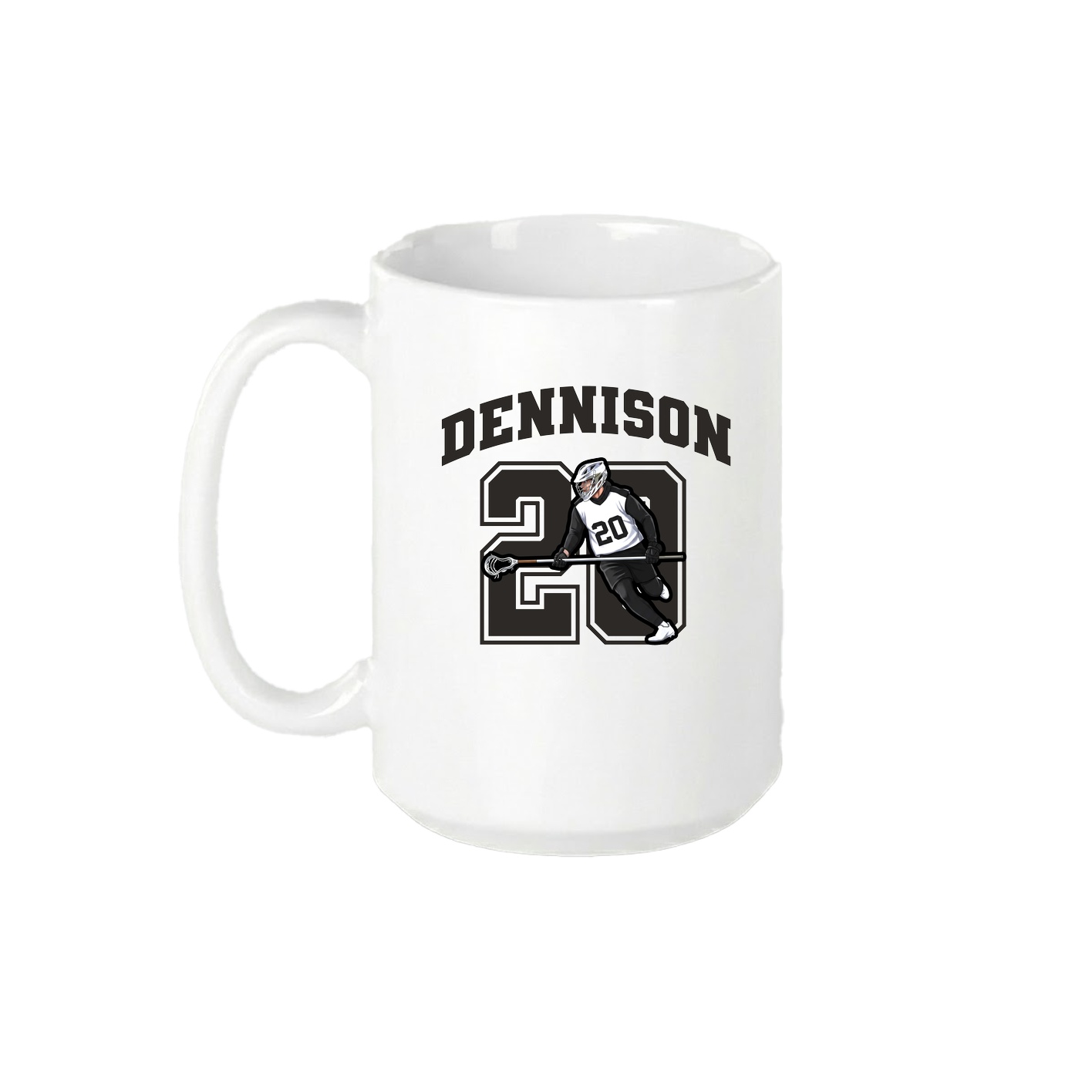 15oz Coffee Mug — Number in White