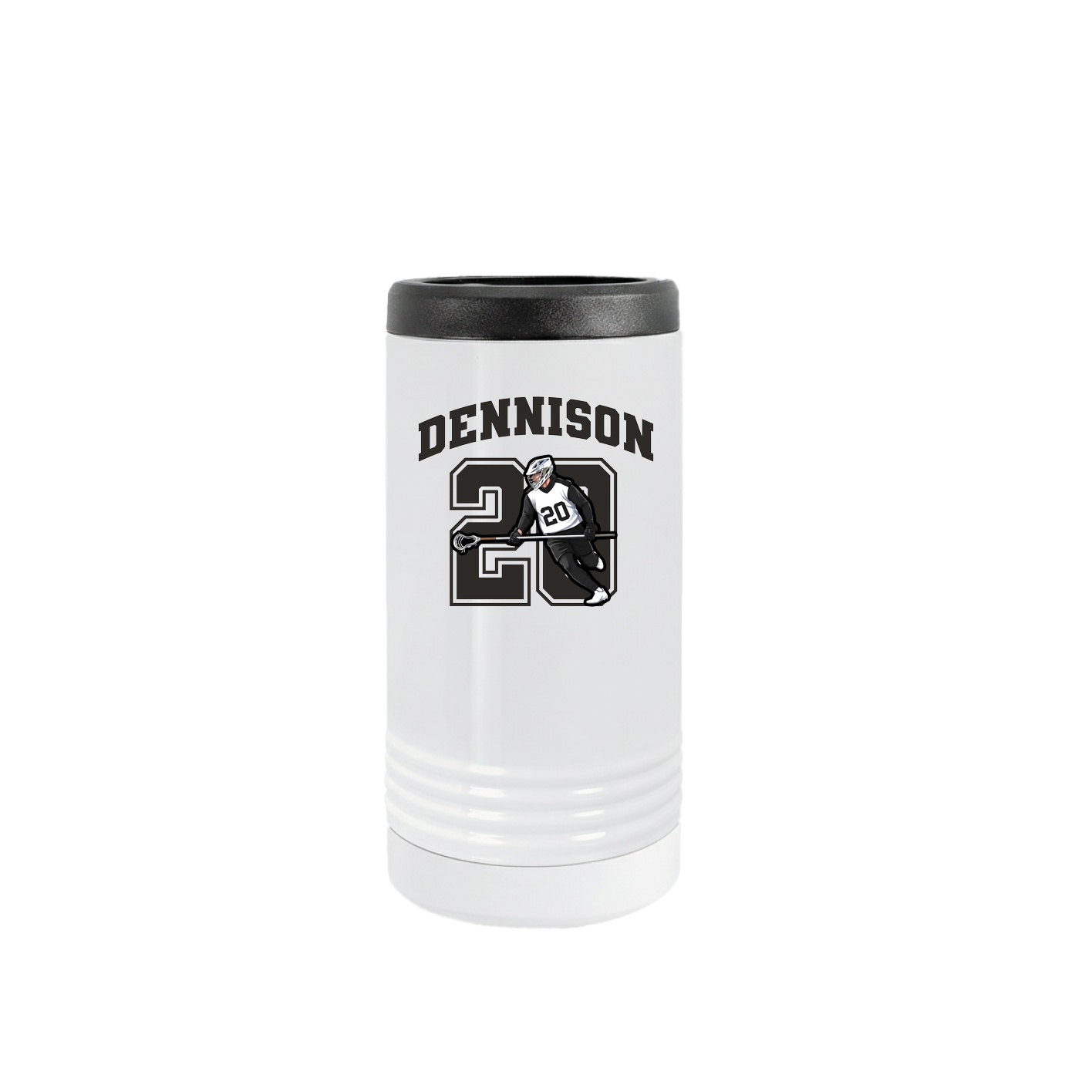 Slim Beverage Holder — Number in White