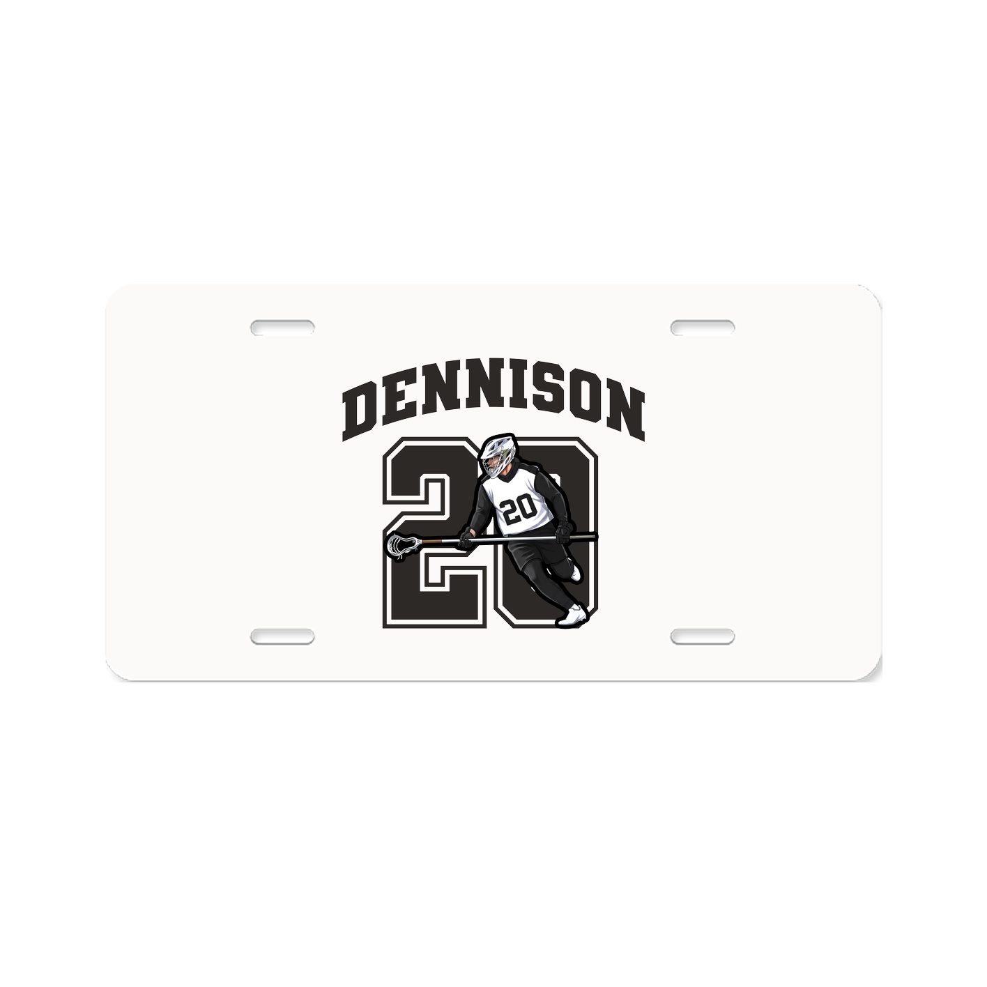 License Plate — Number in Classic