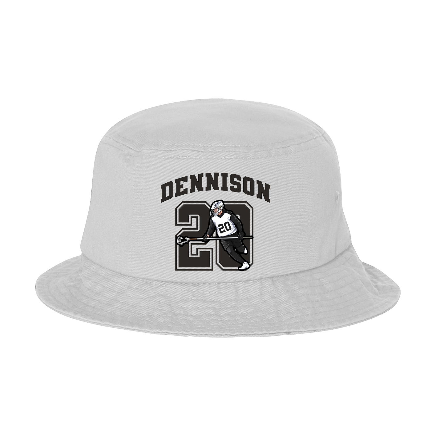 Bucket Cap — Number in White