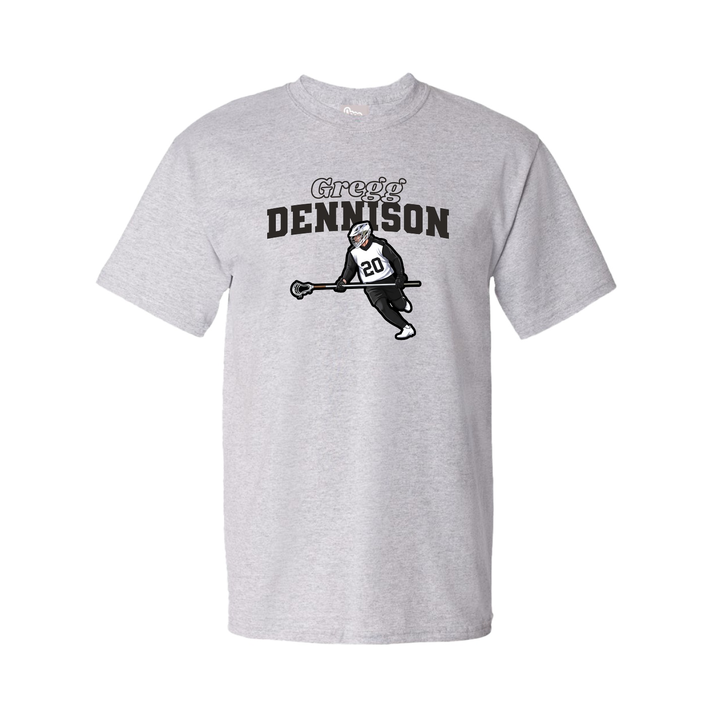 Youth Tee — Name Arch in Grey