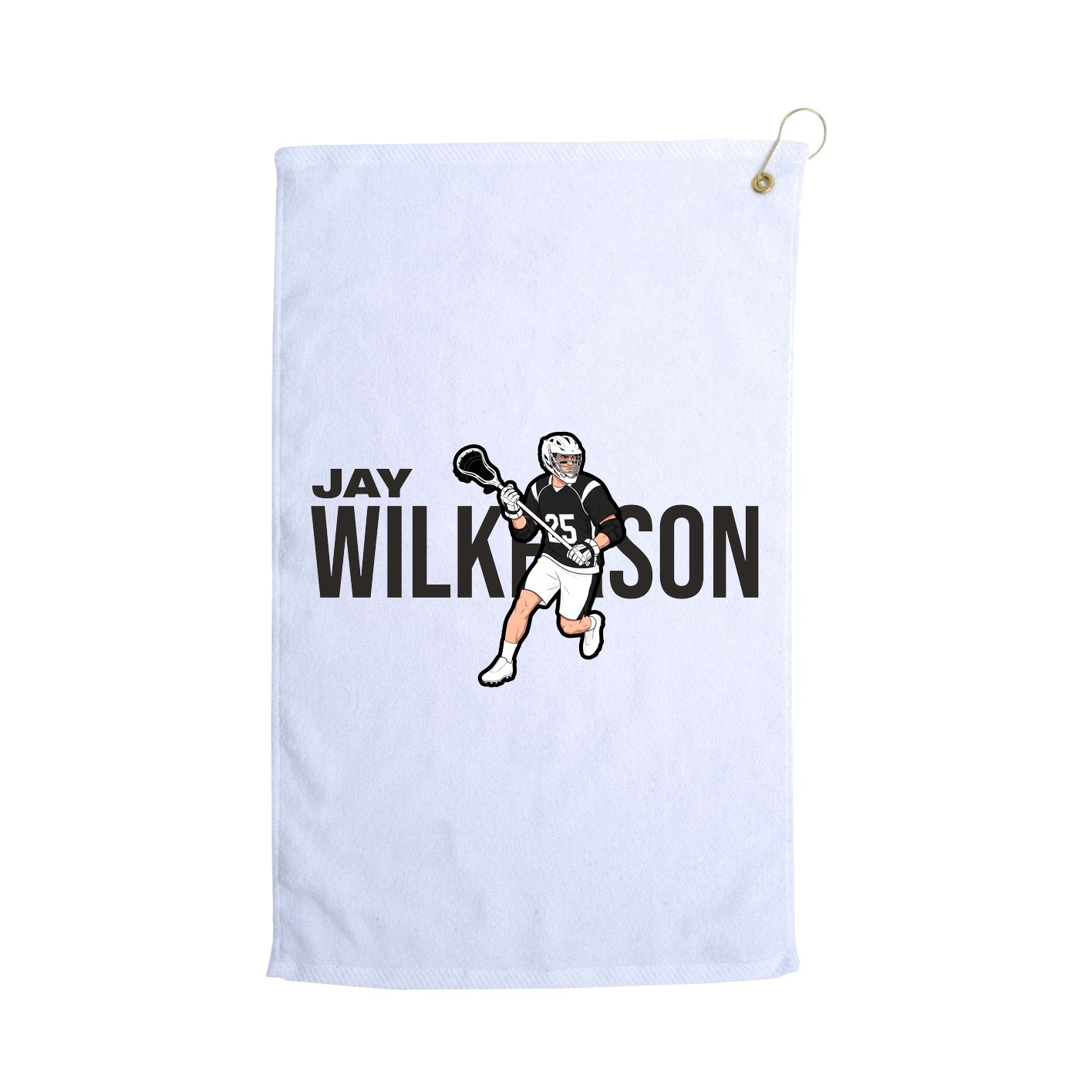 Golf Towel — Player Name in White