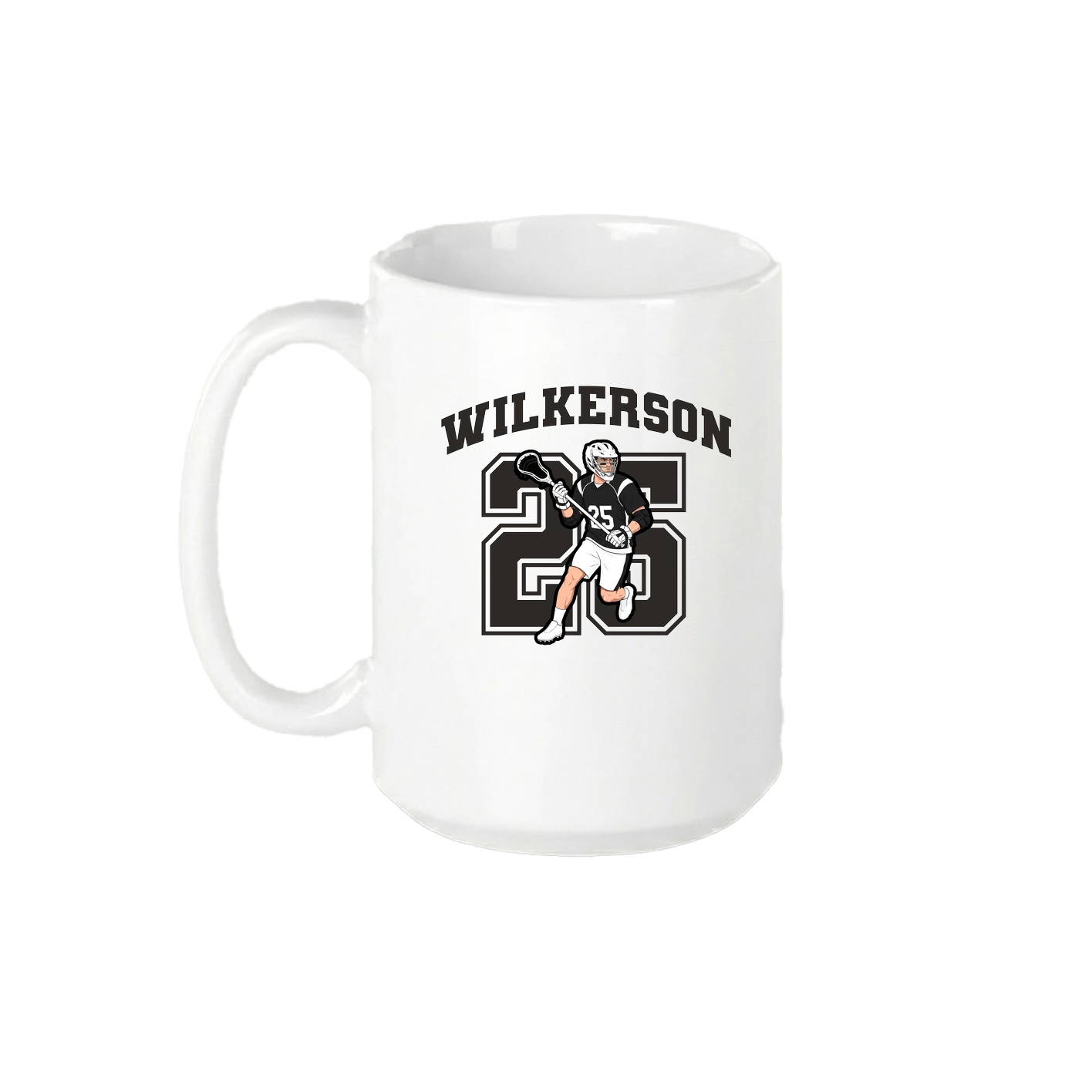 15oz Coffee Mug — Number in White