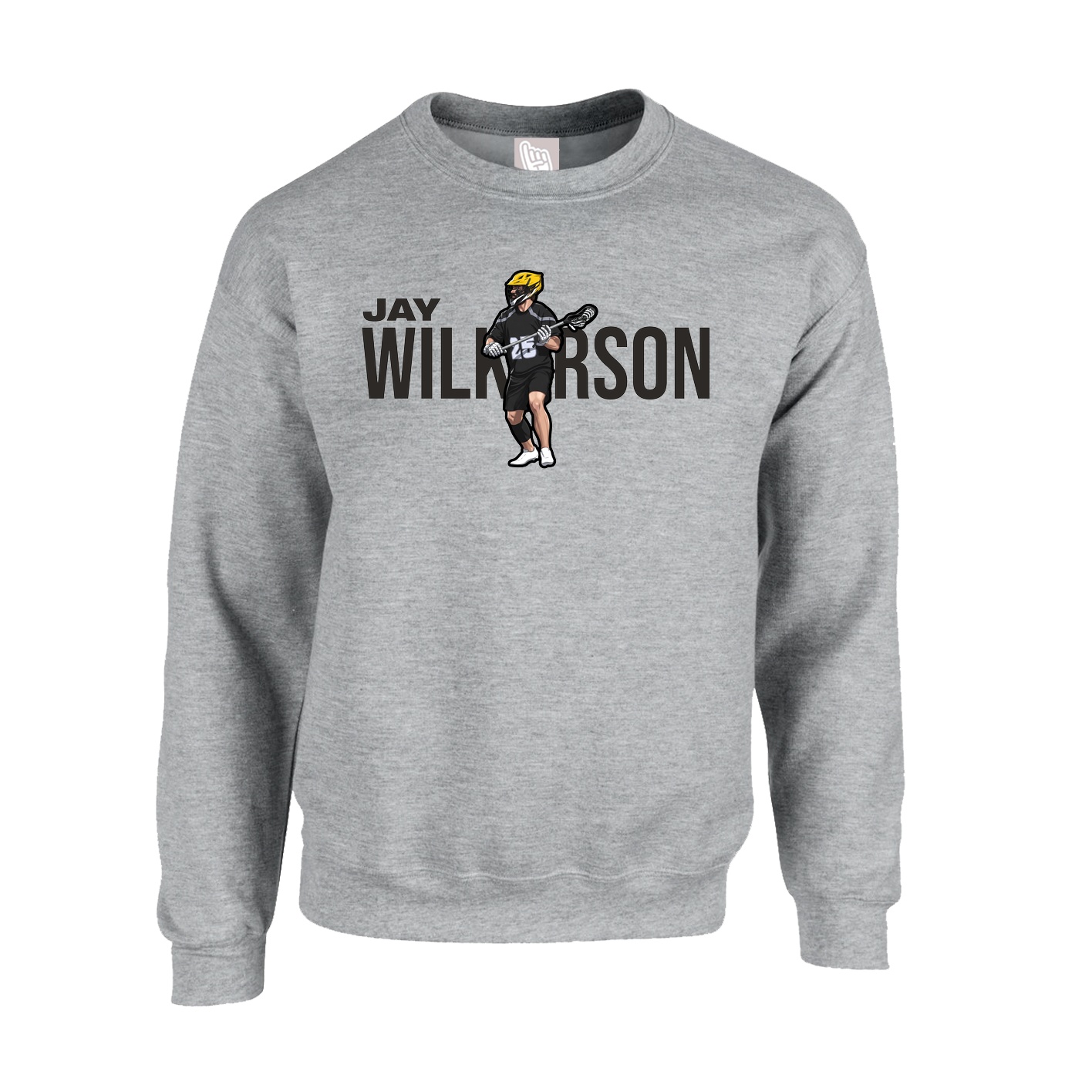 Fleece Crew — Player Name in Grey