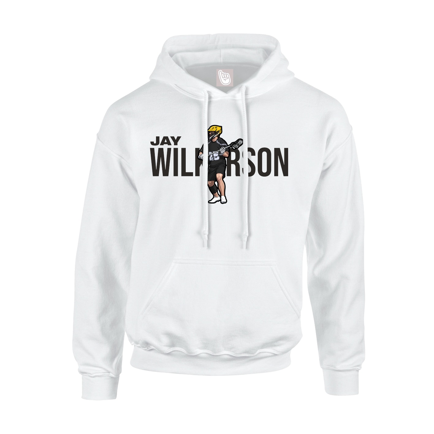 Youth Hoodie — Player Name in White