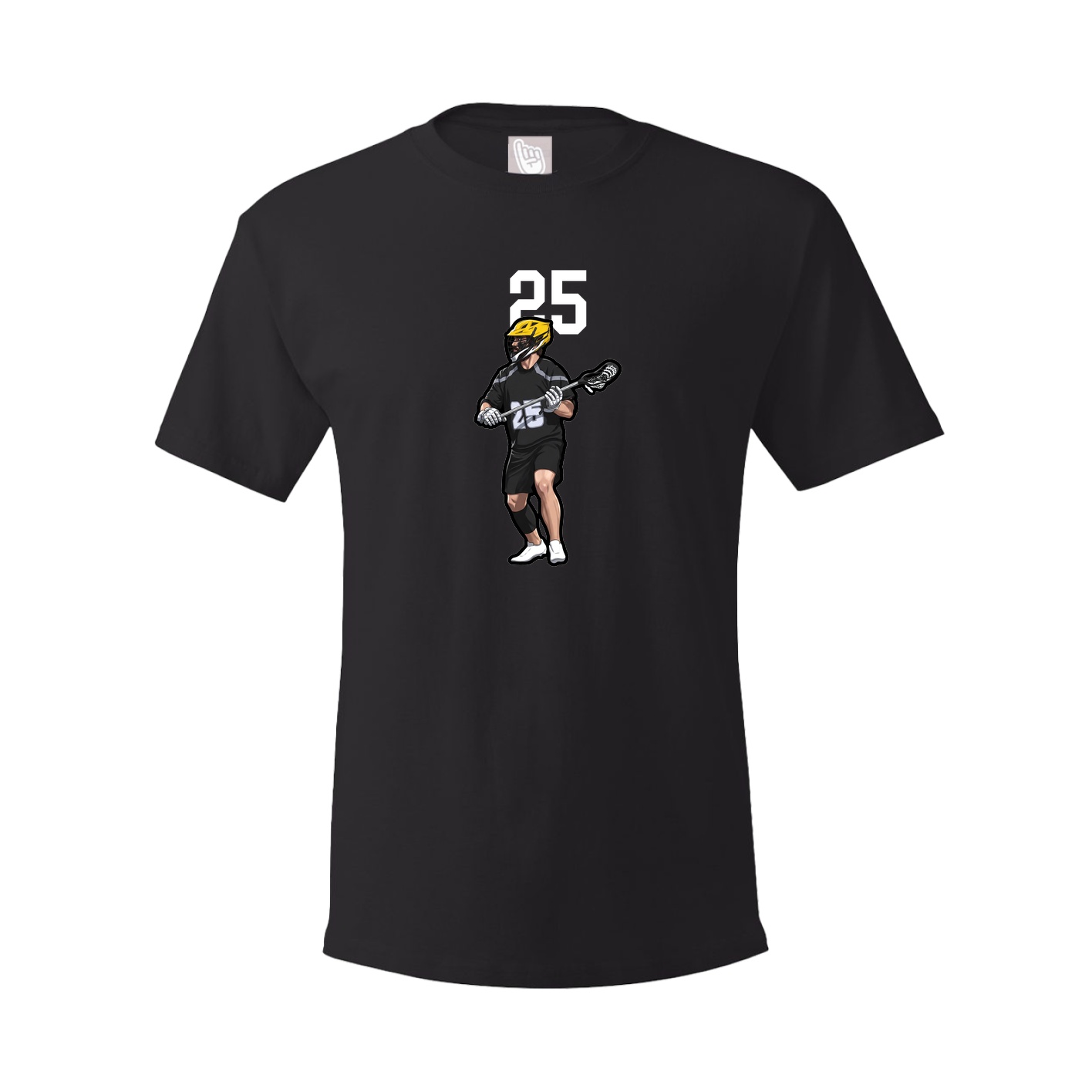 Youth Tee — Number Top in Black