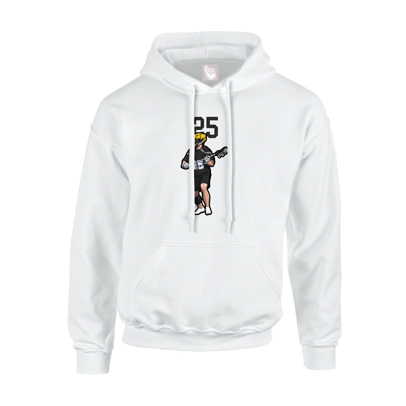 Hoodie — Number Top in White